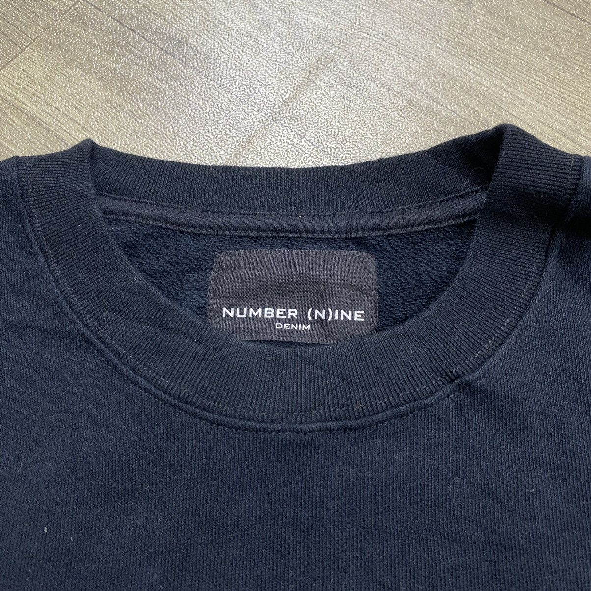 Number (N)ine 2000s Number (N)ine Spell Out Logo Tapped Pocket Sweatshirt Size US L / EU 52-54 / 3 - 9 Thumbnail