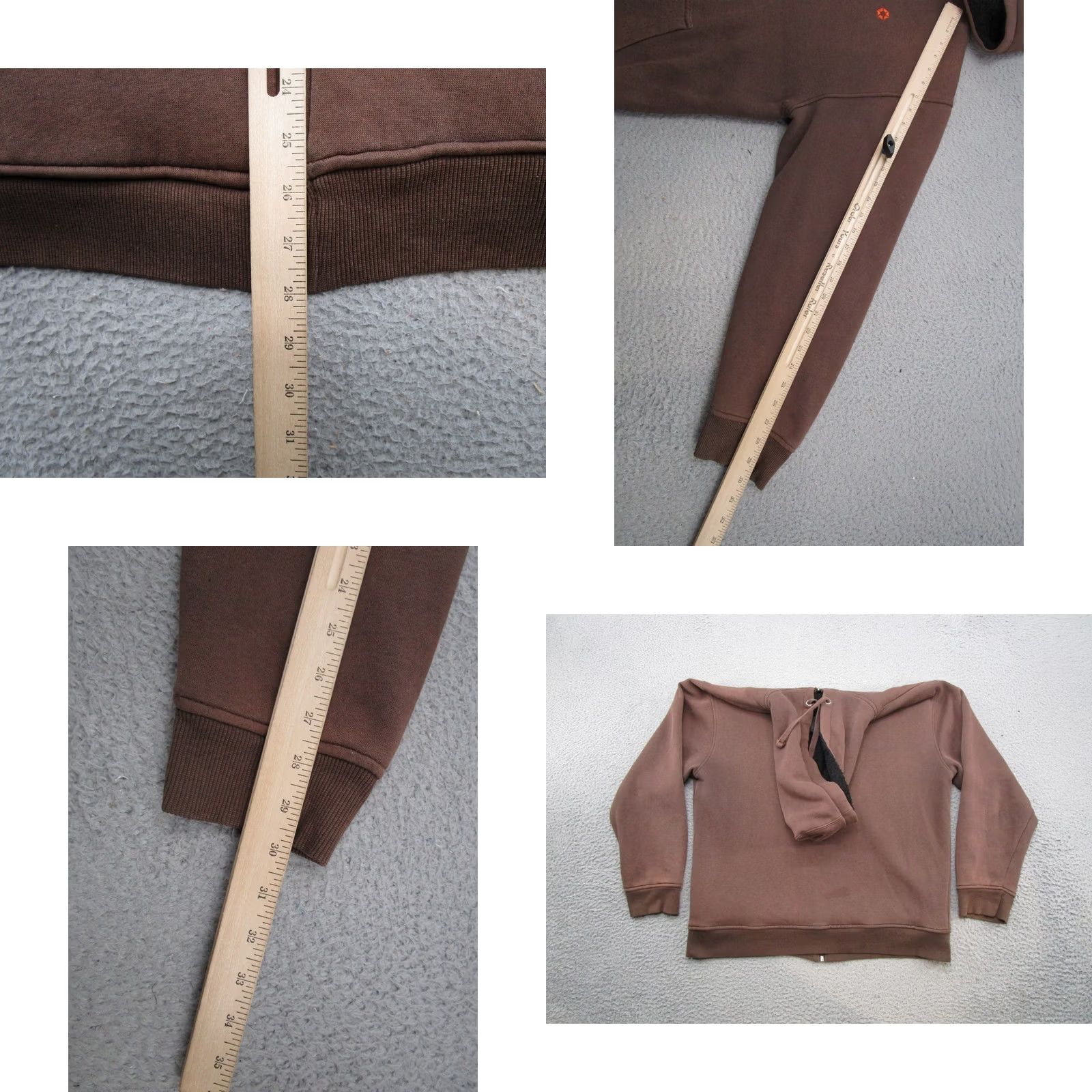 Southpole VINTAGE Southpole Hoodie Mens Full Zip Sherpa Lined Brown Size L Skater Crew Neck Comfort All Seasons Winter Spring Fall Sports Size US L / EU 52-54 / 3 - 8 Thumbnail