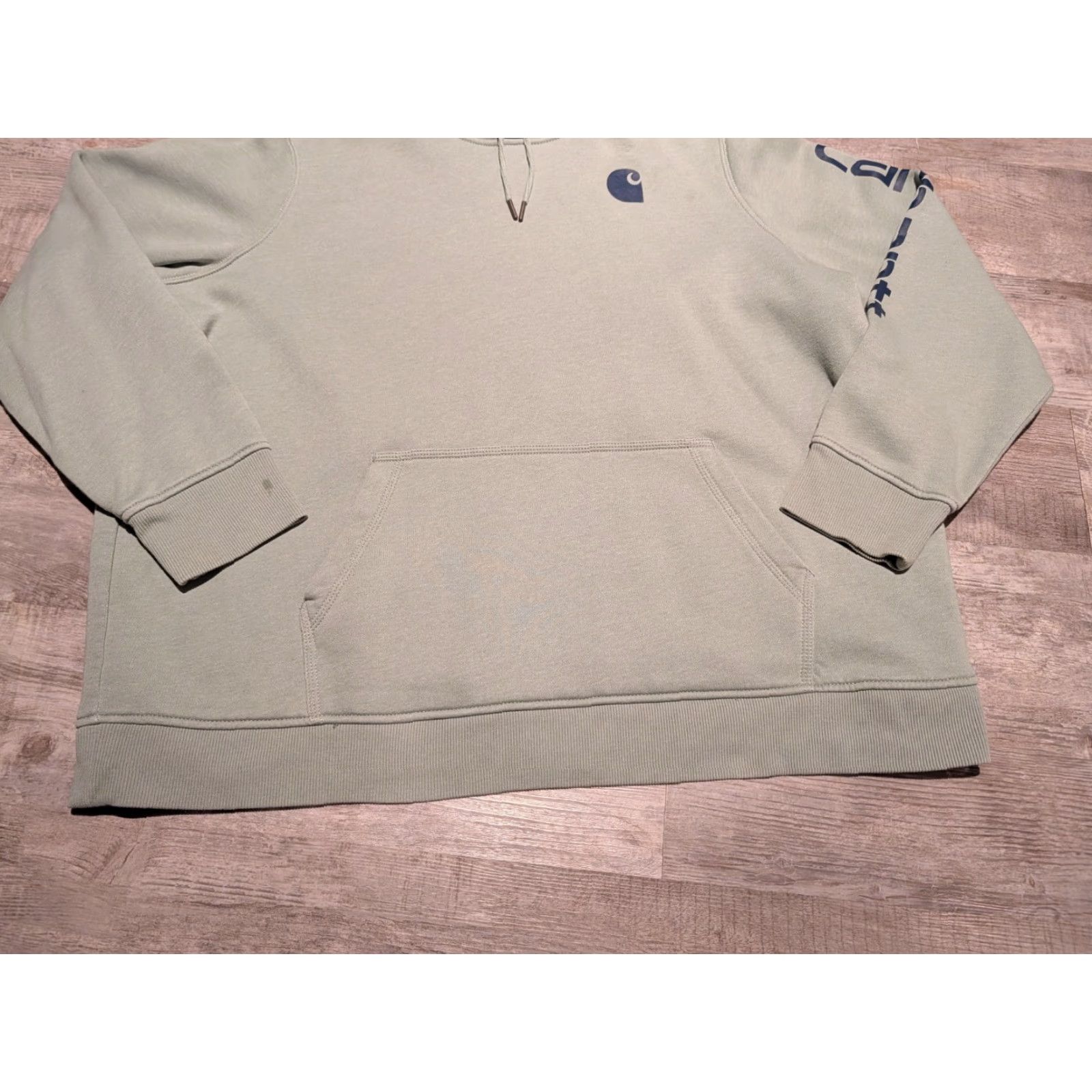 Carhartt Carhartt Sweatshirt Women Clarksburg Graphic Sleeve Mint Green Hooded 3X Activewear Size XXL / US 16-18 / IT 52-54 - 5 Thumbnail