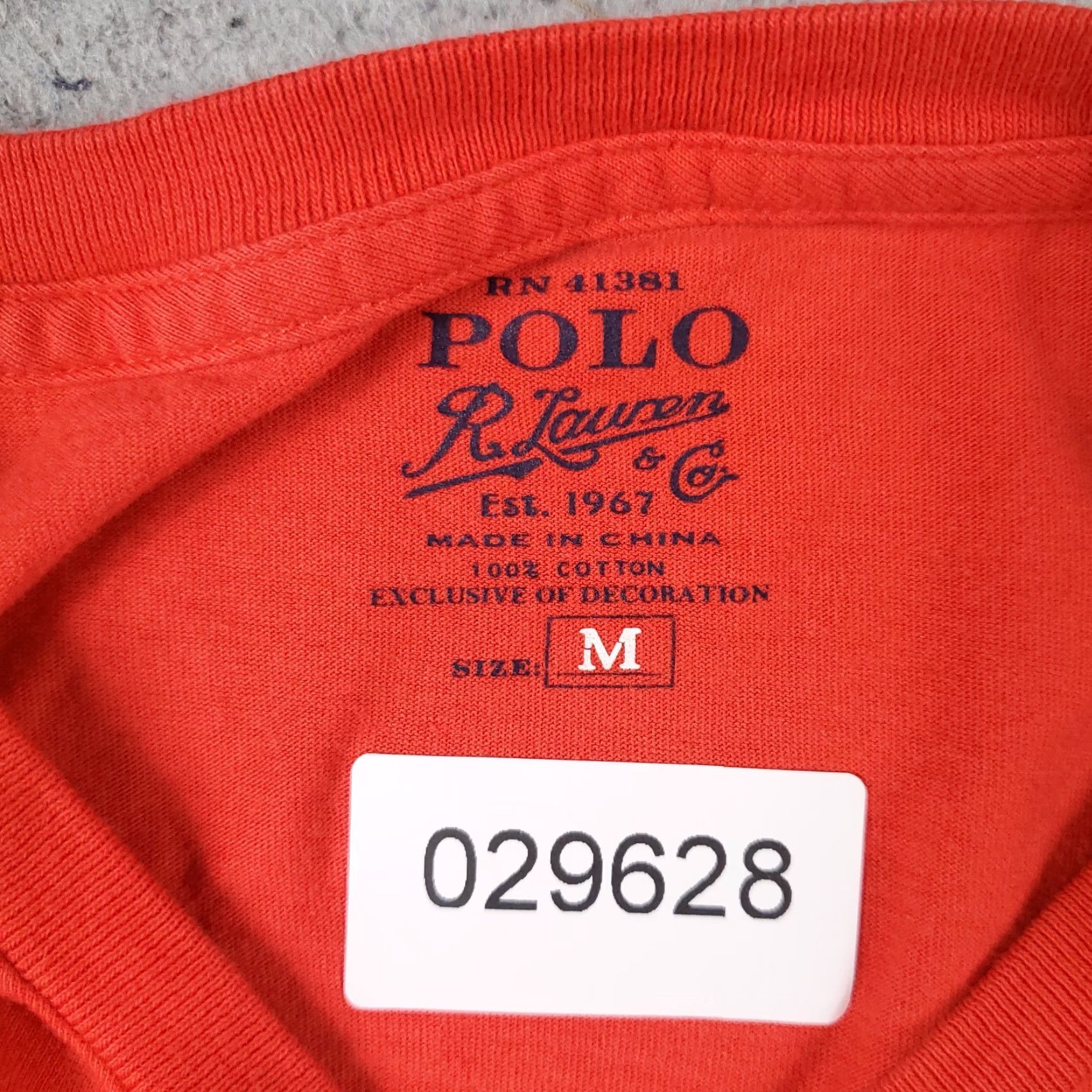 Polo Ralph Lauren Polo Ralph Lauren T-Shirt Mens Medium Red Casual Short Sleeve Crew Neck Size US M / EU 48-50 / 2 - 8 Thumbnail
