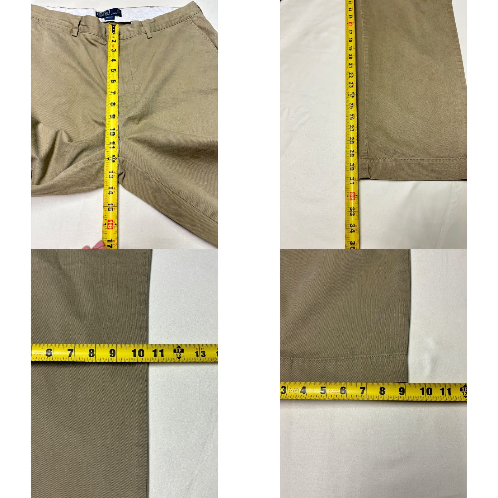 Polo Ralph Lauren VINTAGE Polo Ralph Lauren Mens Classic Chino Pants 38/32 Cotton Khaki Casual Size US M / EU 48-50 / 2 - 9 Thumbnail