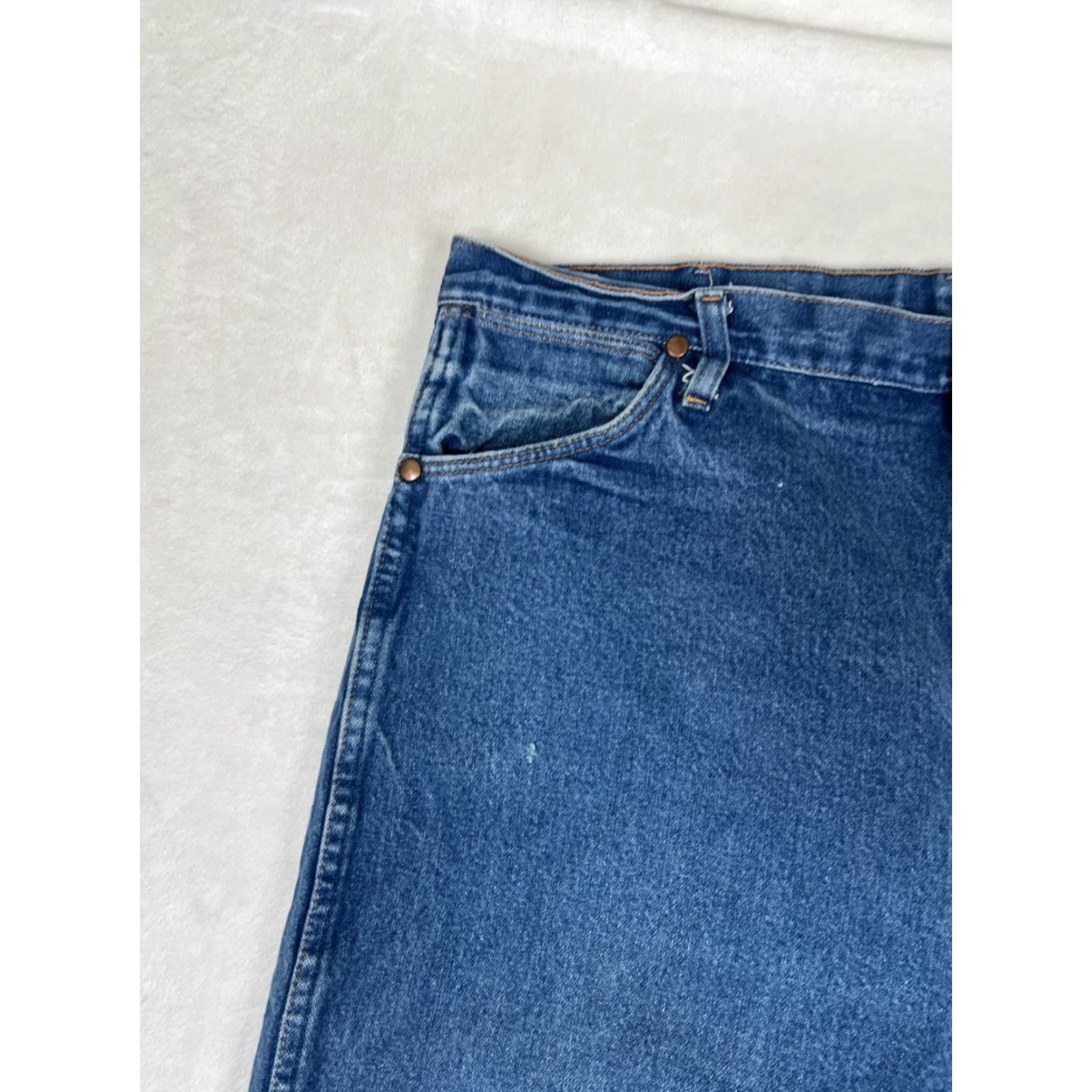 Wrangler VINTAGE Wrangler 13MWZ Blue Denim Jeans Regular Fit Cowboy Size 40x34 READ Size US 40 / EU 56 - 3 Thumbnail