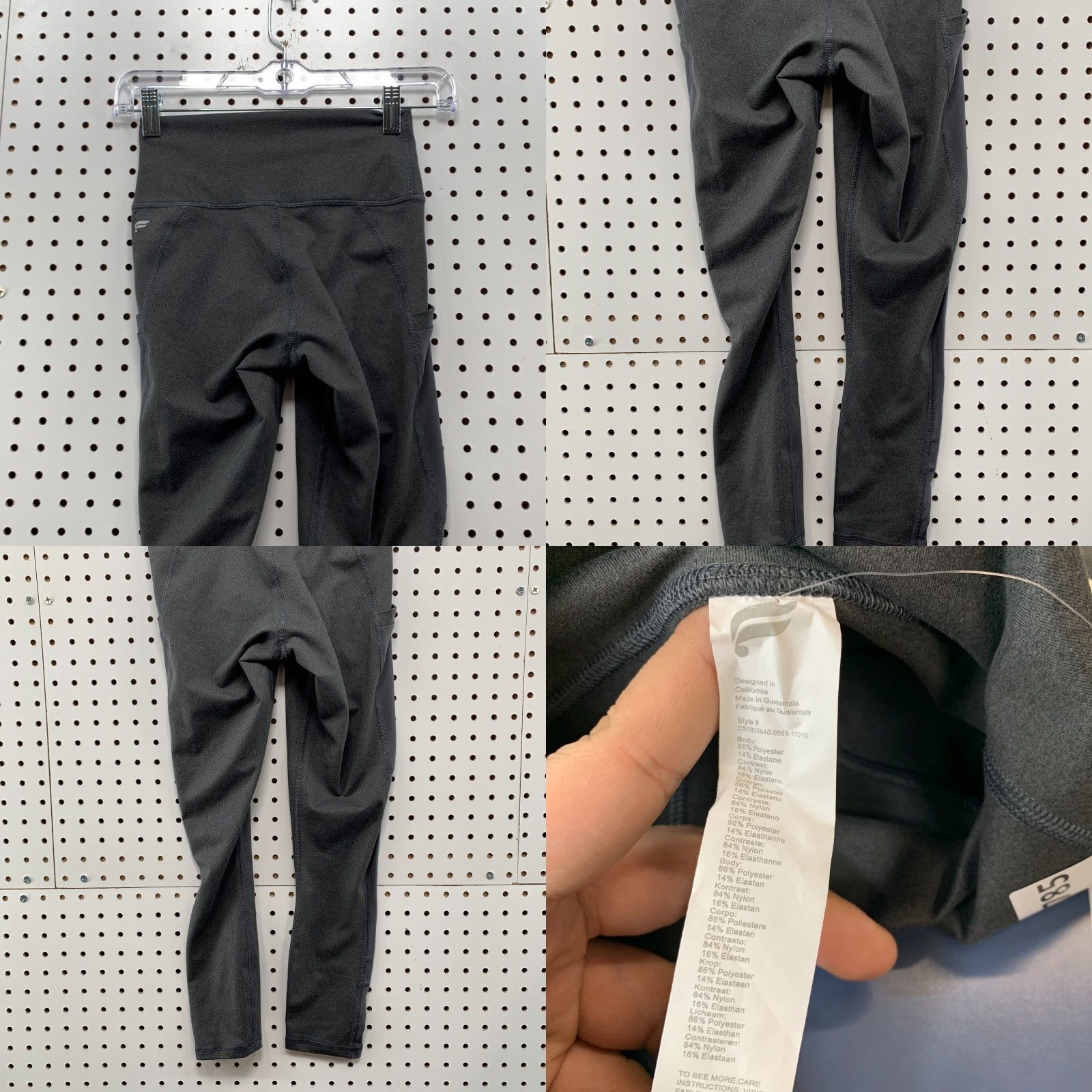 Fabletics Fabletics Mila Leggings Womens 2XS Gray Pocket Capri Yoga Fit 22x22.5 Size 24" / US 00 / IT 34 - 8 Thumbnail