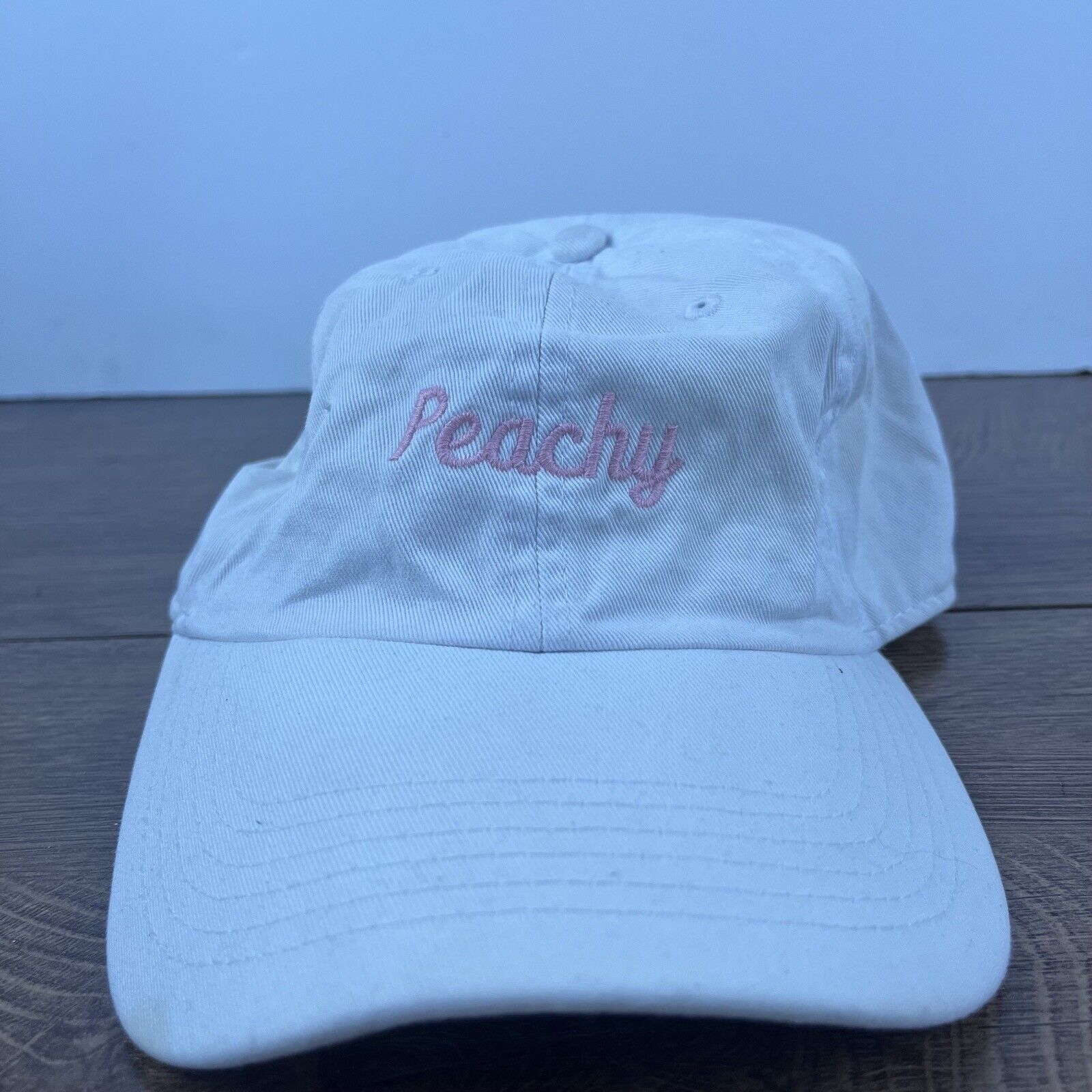 Other Peachy Hat Peach Adjustable Hat White Adjustable Hat White A Size ONE SIZE - 1 Thumbnail