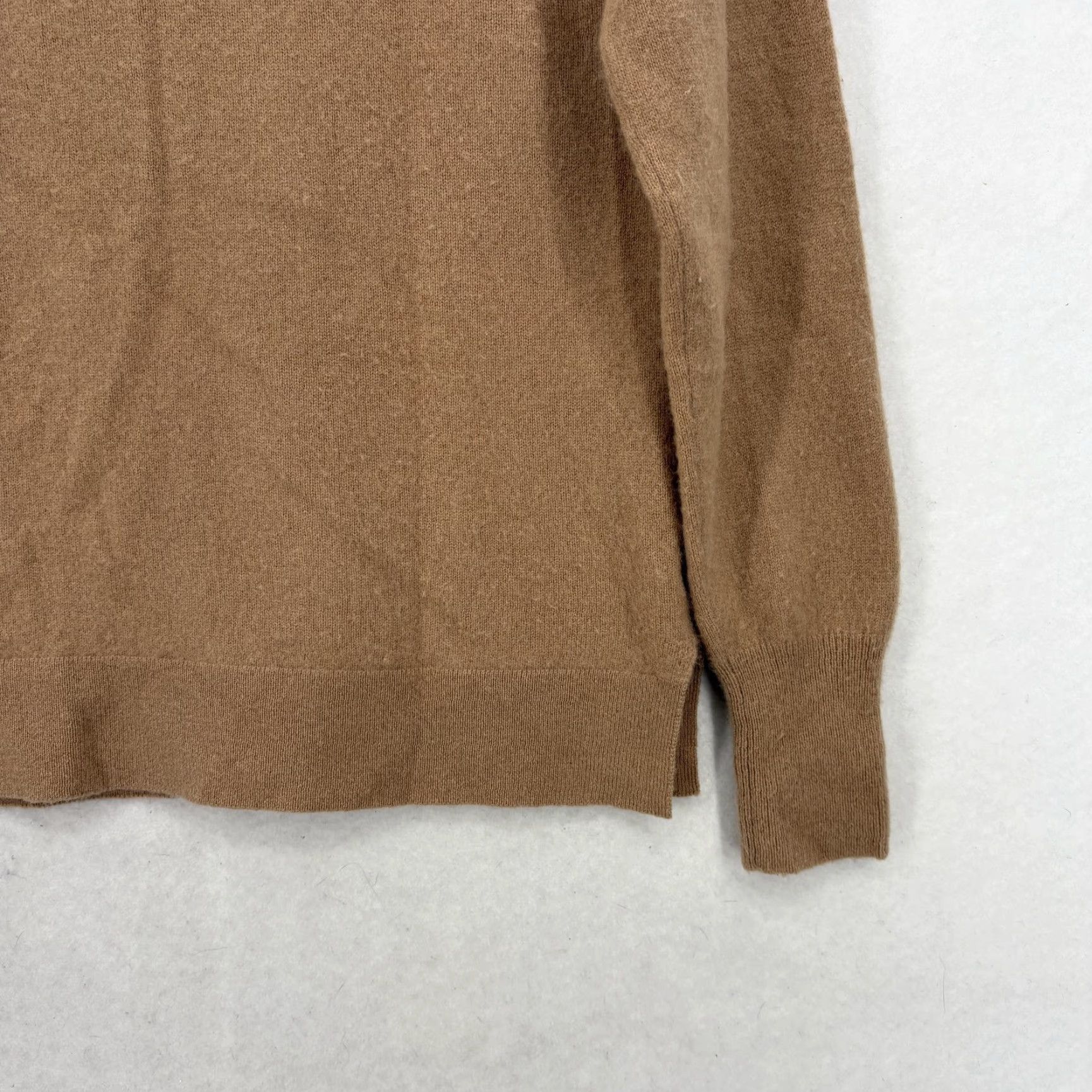 Vintage Halogen Sweater Womens M Brown 100% Cashmere Turtleneck Knit Pullover Cozy Vintage No Size M / US 6-8 / IT 42-44 - 3 Thumbnail
