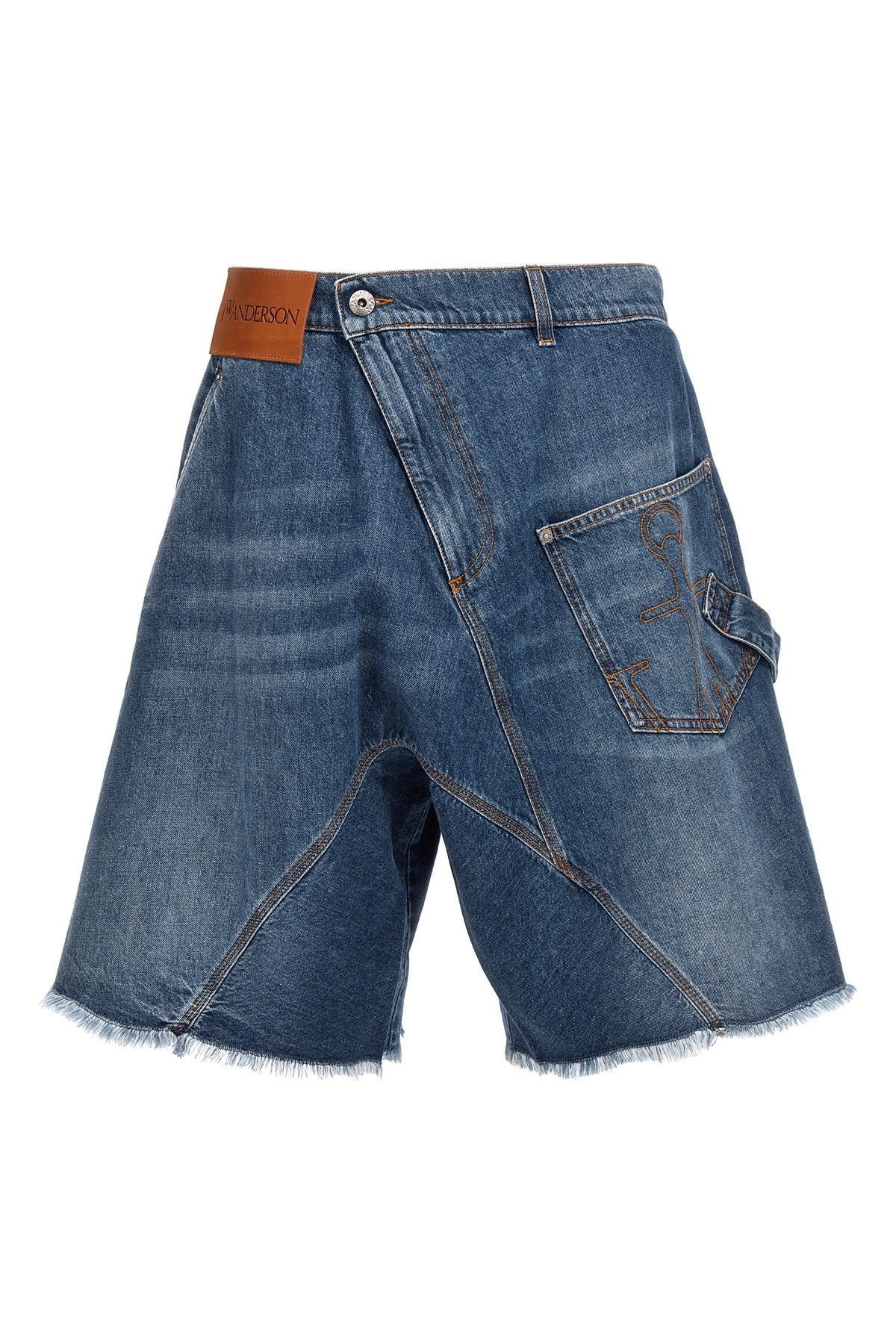 image of J W Anderson 'twisted Workwear' Bermuda Shorts in Blue, Men's (Size 34)