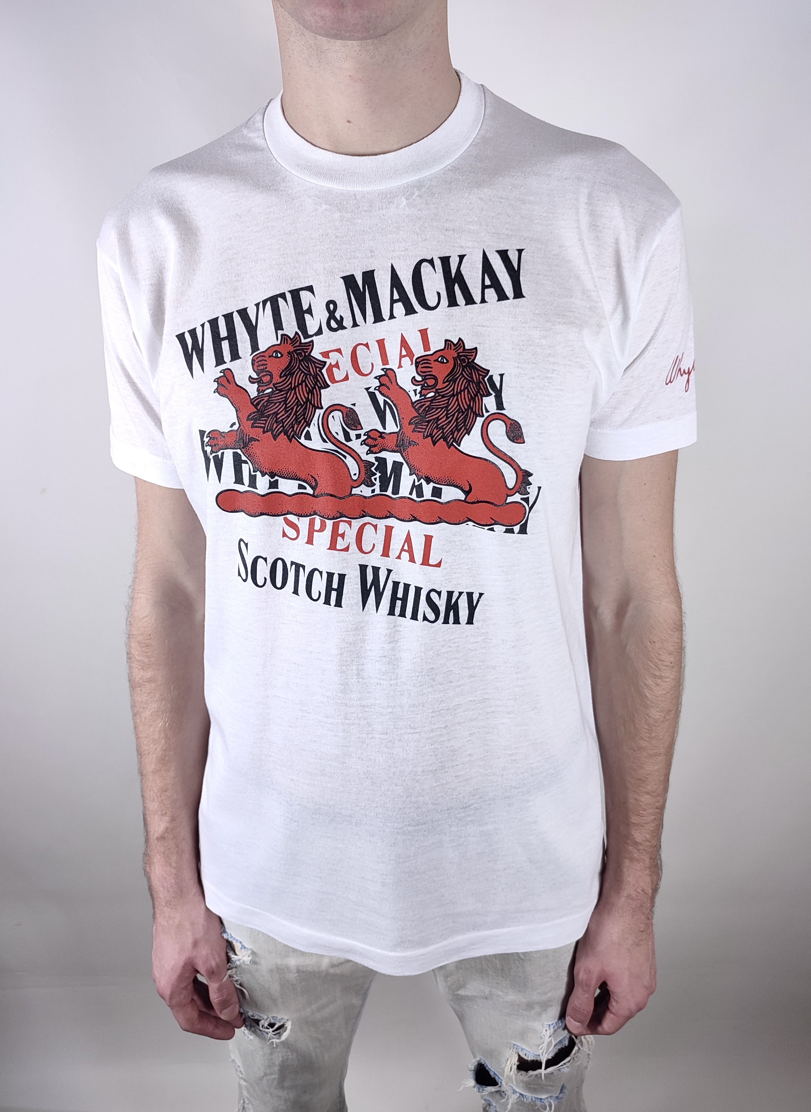 Vintage 80s Vintage Whyte & Mackay Scotch Whisky T-Shirt Tee 90s Size US L / EU 52-54 / 3 - 2 Thumbnail