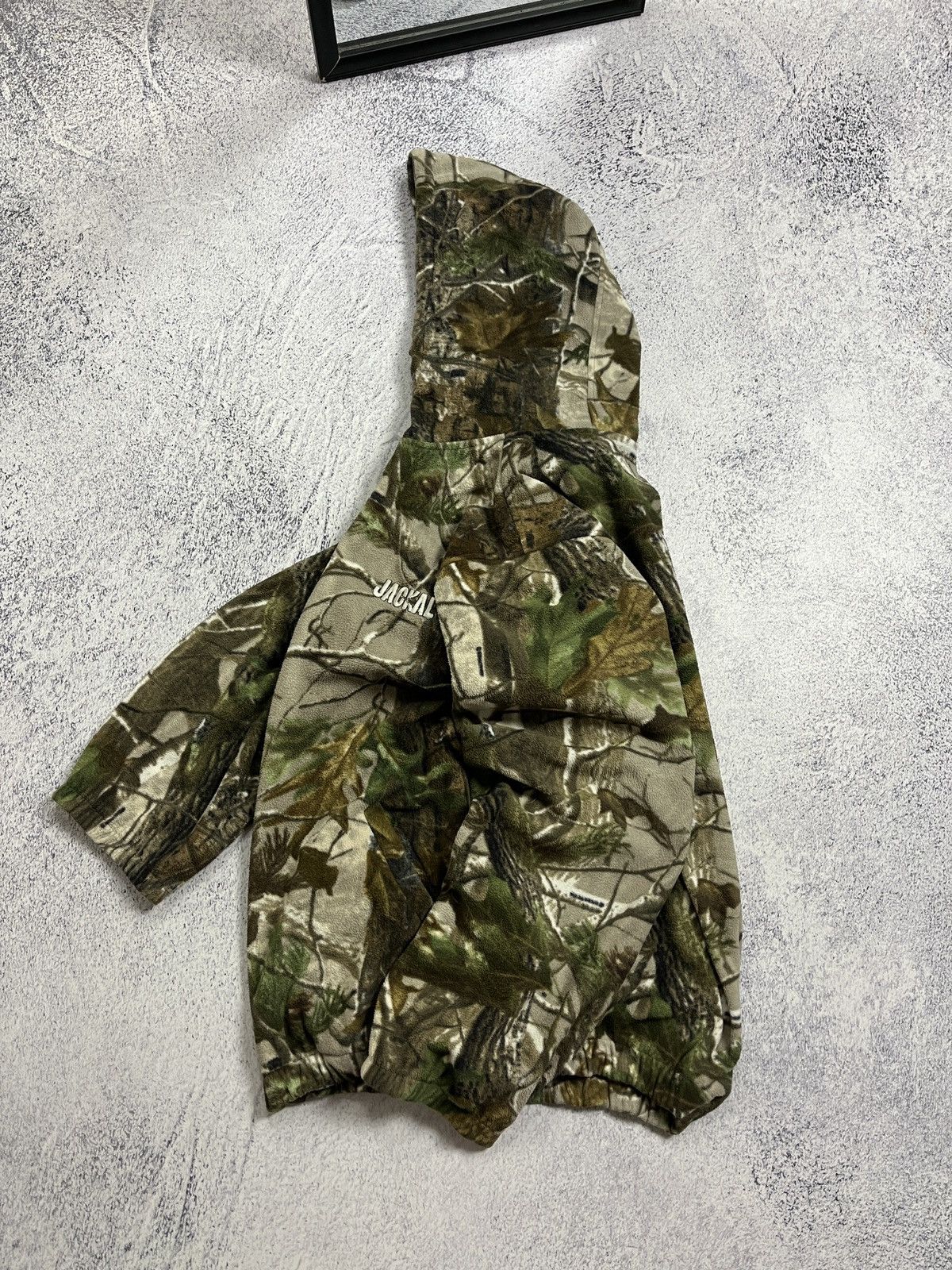 Japanese Brand × Realtree Crazy Vintage Y2K Realtree Zip Up Fleece Baggy Hoodie Rare Size US L / EU 52-54 / 3 - 2 Thumbnail