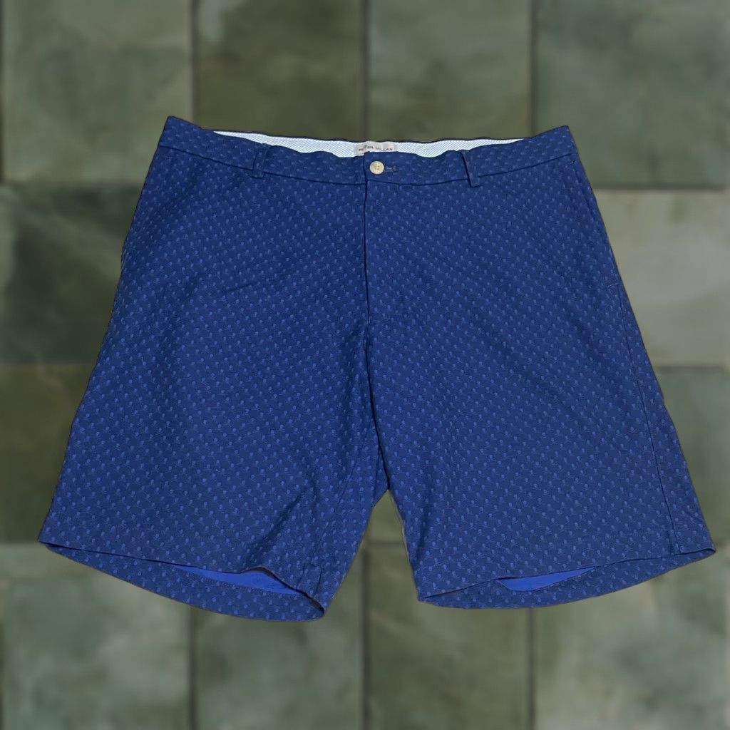 Peter Millar Peter Millar Mens Shorts Chino 9 Blue Golf Skull Print AOP Casual Size US 35 - 1 Thumbnail