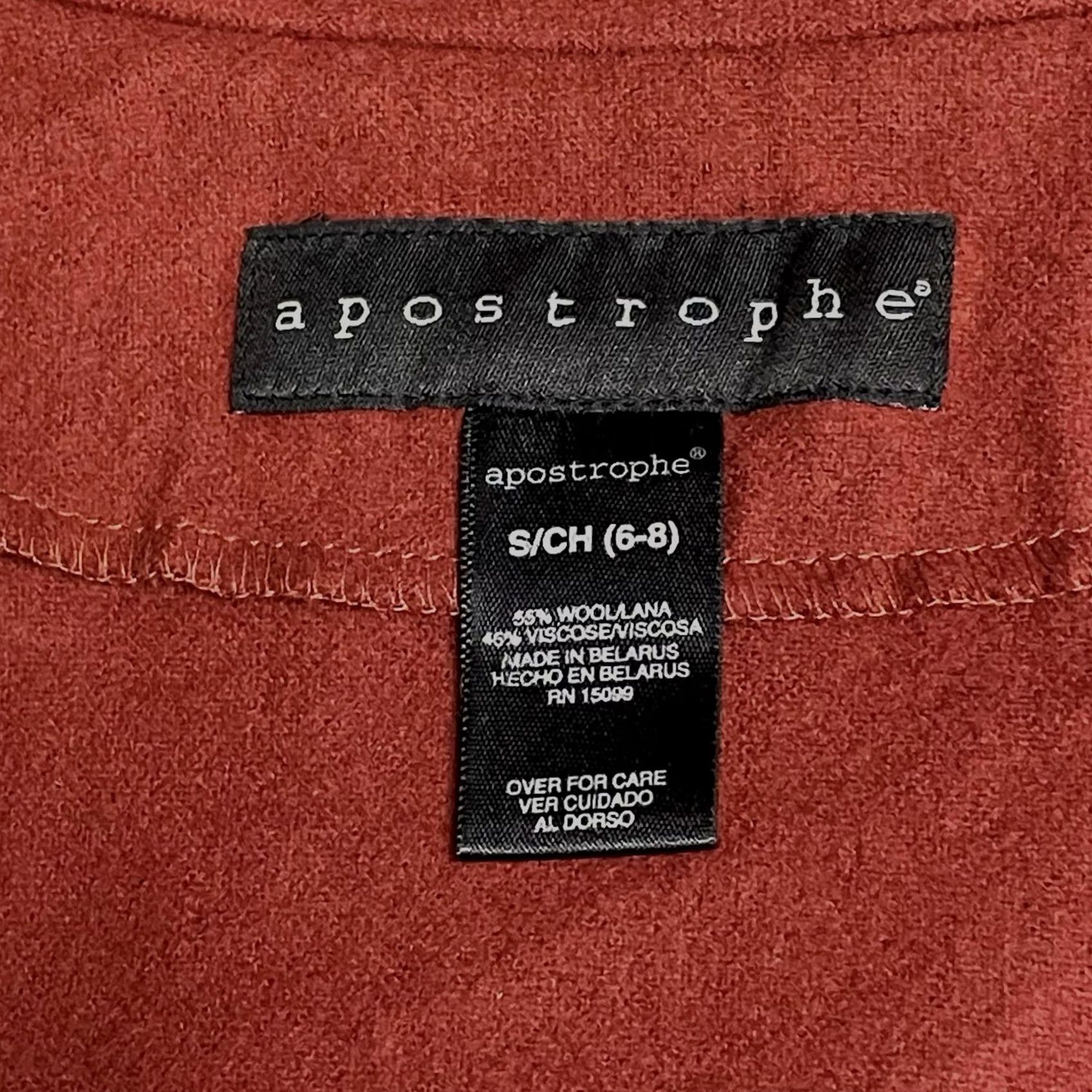 Vintage VINTAGE Apostrophe Women Red Wool Blend Collared Toggle Shawl Wrap Poncho Cape S Size S / US 4 / IT 40 - 2 Thumbnail