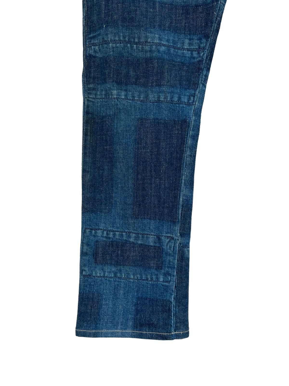 Vintage Japan Brand Etienne Ozeki Patchwork Embroidery Denim Jeans Size US 30 / EU 46 - 9 Thumbnail