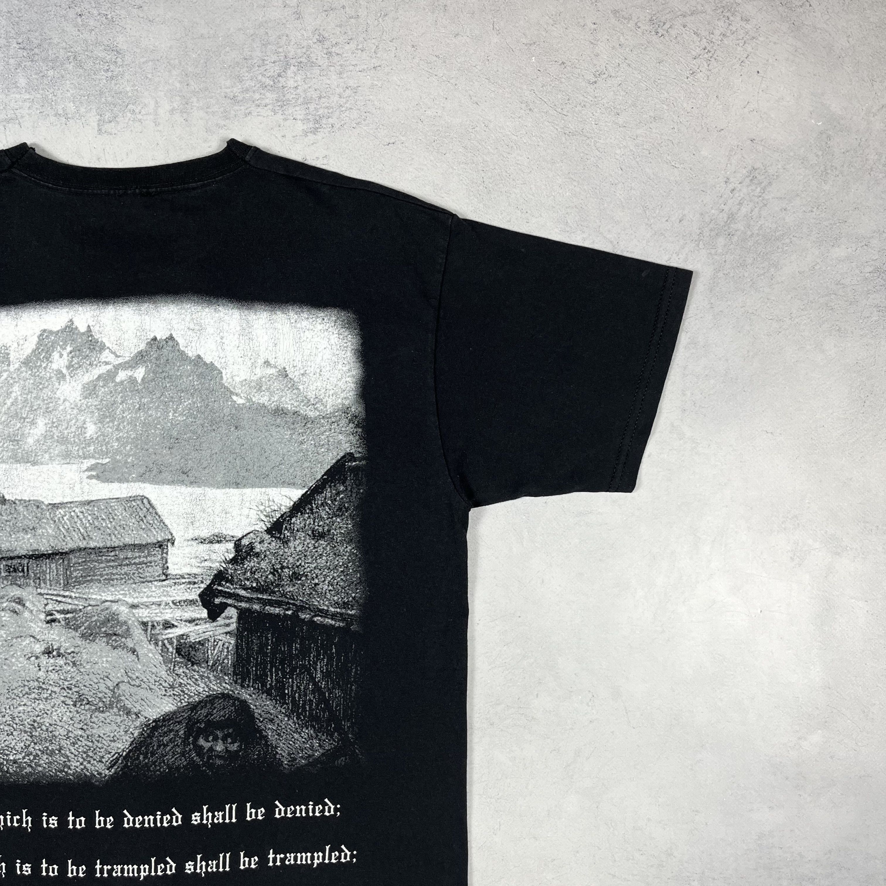 Band Tees Vintage Burzum Hvis Lyset Tar Oss Black Metal T Shirt 00’s Size US M / EU 48-50 / 2 - 16 Thumbnail