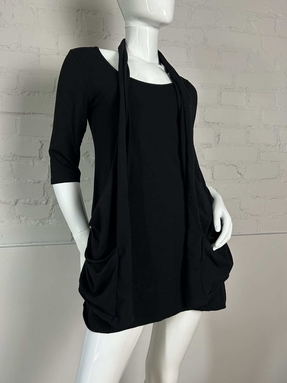 Vintage Avant-garde cotton tunic dress Size S / US 4 / IT 40 - 6 Thumbnail