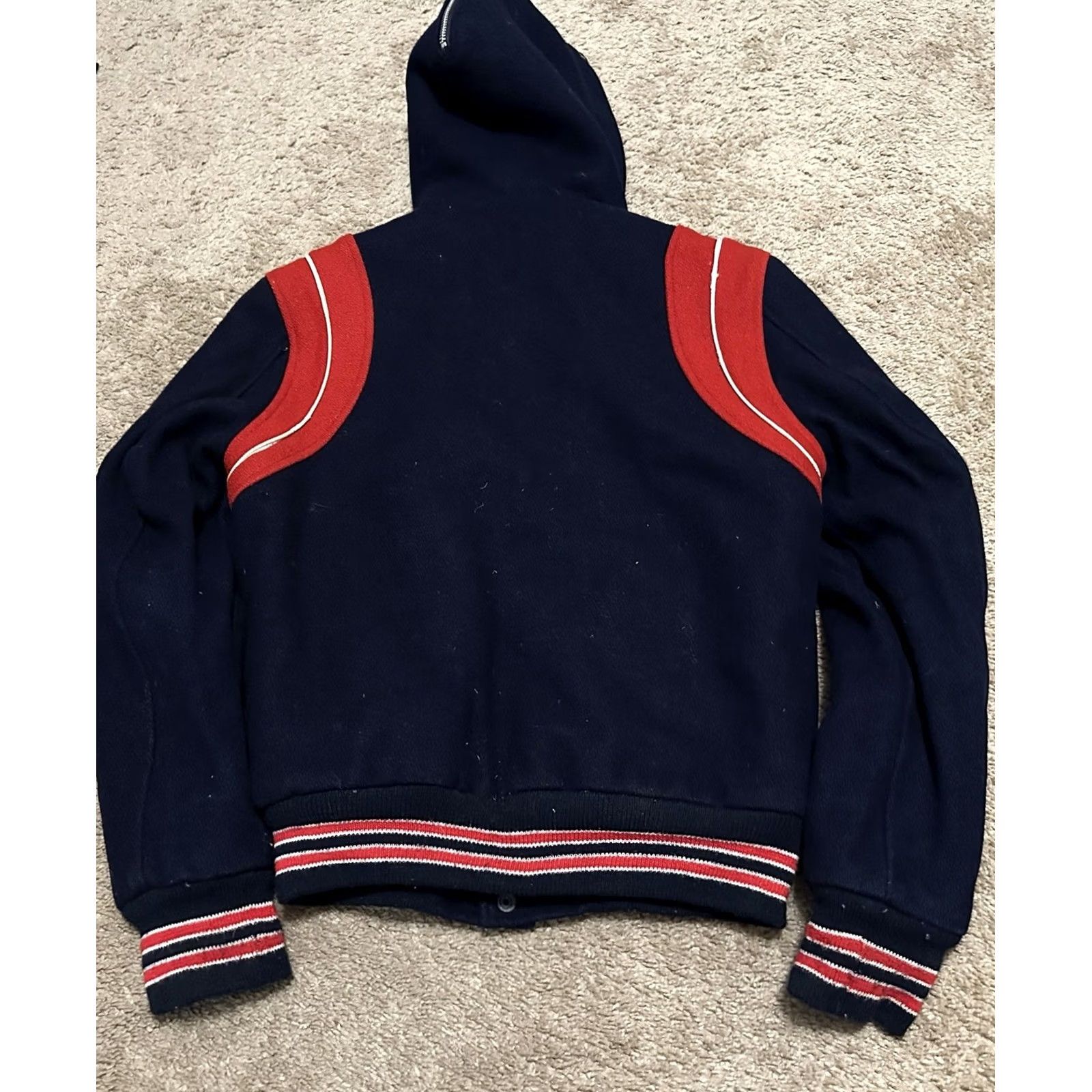 Vintage VINTAGE Sheraton Wool Varsity Jacket Mens Small Blue 60s 70s Lined Sherpa Logo Embroidered Snap Button Colleg 90s? Size US S / EU 44-46 / 1 - 6 Thumbnail