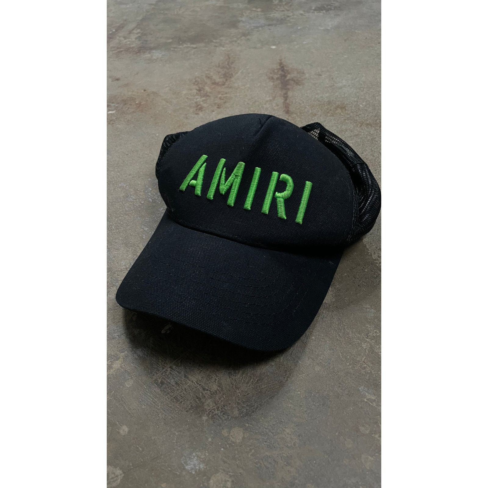 Amiri Amiri Trucker Black Green Used OS Size ONE SIZE - 1 Thumbnail