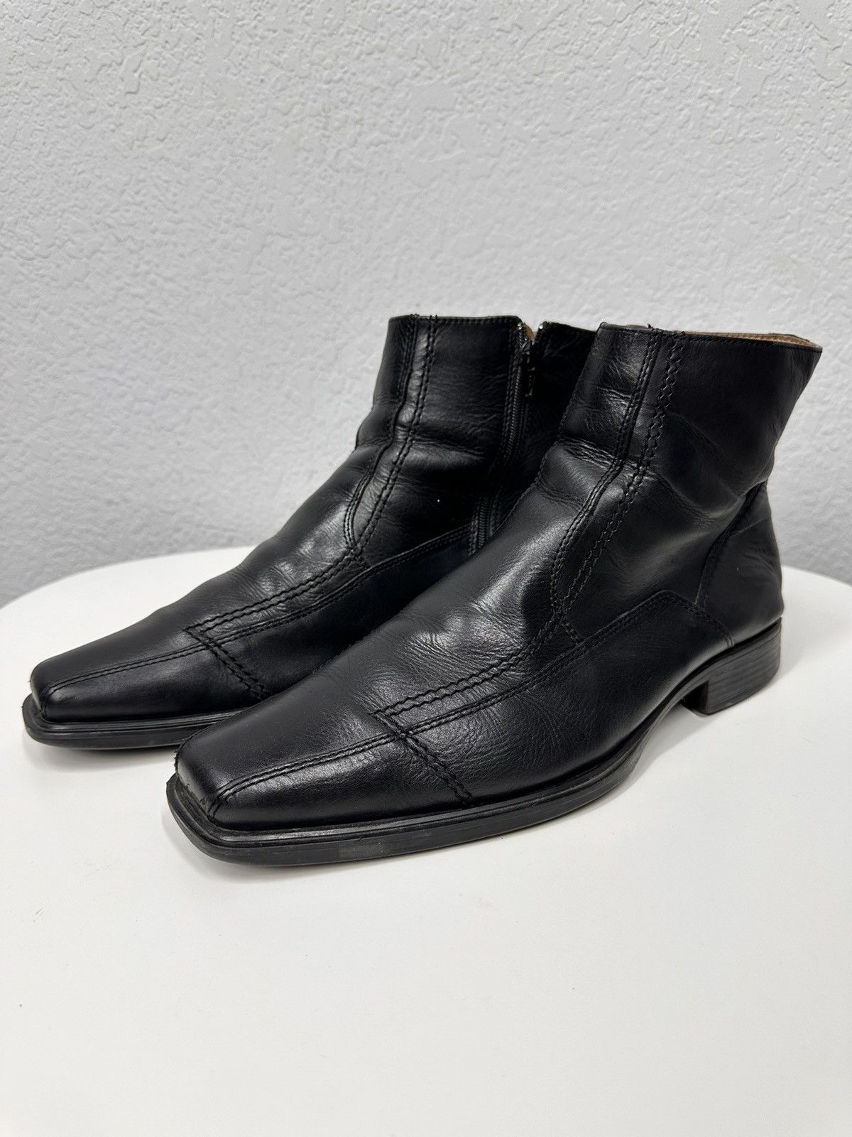 14th Addiction Vintage AS 98 Leather Black Boots Guidi Rick Owen Style GOA Size US 10 / EU 43 - 2 Thumbnail