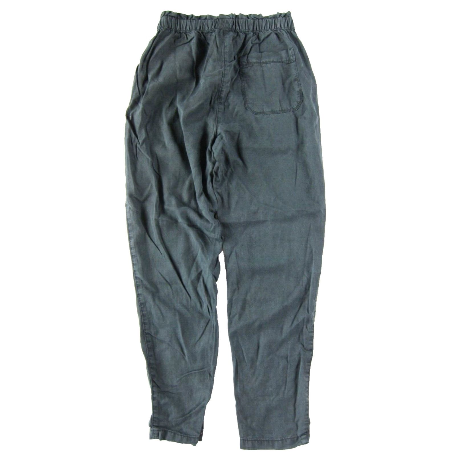 Vintage NWT Aerie 100% Rayon Grey Elastic Waist Pocket High Rise Trouser Chino Pant XS Size 26" / US 2 / IT 38 - 2 Thumbnail