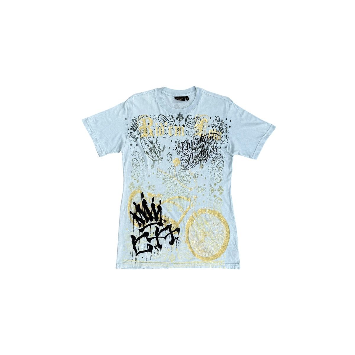 Ed Hardy Christian Audigier Los Angeles Tattoo Y2K Hip Hop T-Shirt Size US S / EU 44-46 / 1 - 1 Thumbnail