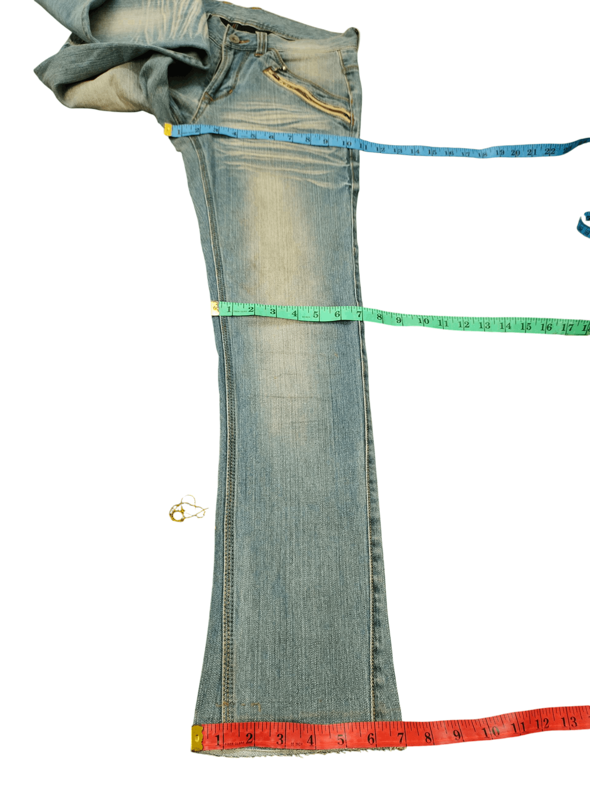 If Six Was Nine Flare Jeans Nicole Japan Denim Bootcut Ifsixwasnine Lgb Size US 31 - 21 Thumbnail