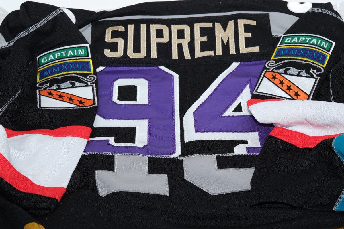 Supreme Supreme Paneled Hockey Jersey SS26 Black Size US L / EU 52-54 / 3 - 3 Thumbnail