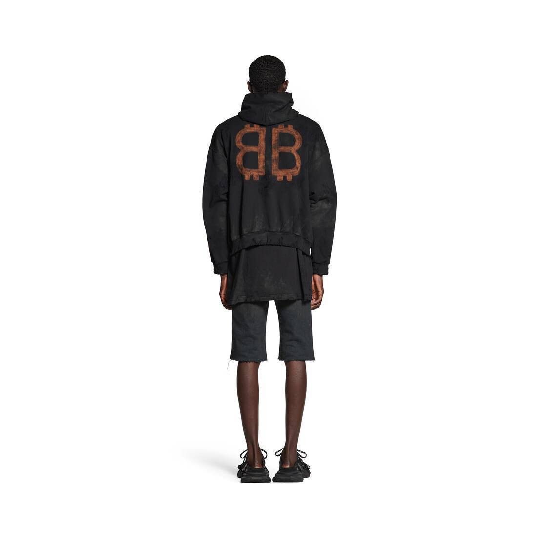 Balenciaga o1srvl11e1025 Crypto Hoodie Medium Fit in Black Size US XS / EU 42 / 0 - 4 Thumbnail