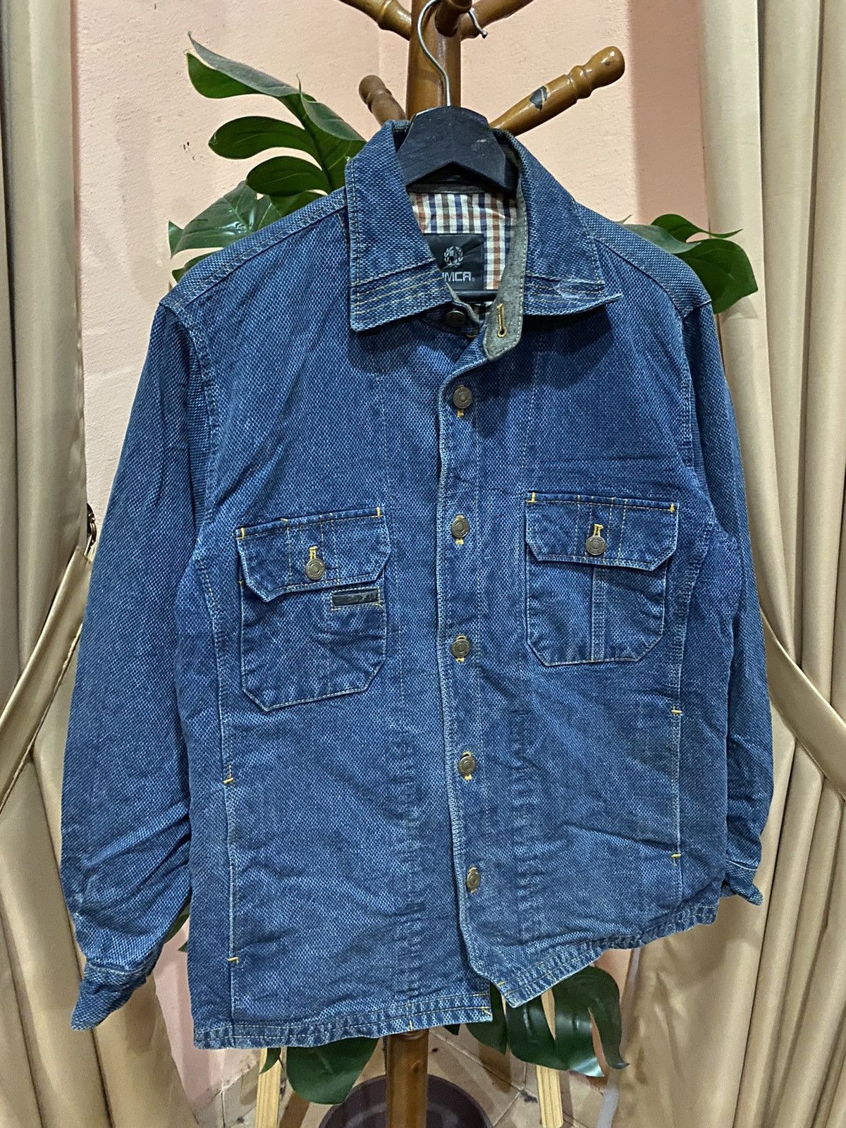 Indigo × Japanese Brand CIMCA Blue Indigo Denim Jacket – Vintage Styled Button-Up Size US M / EU 48-50 / 2 - 3 Thumbnail