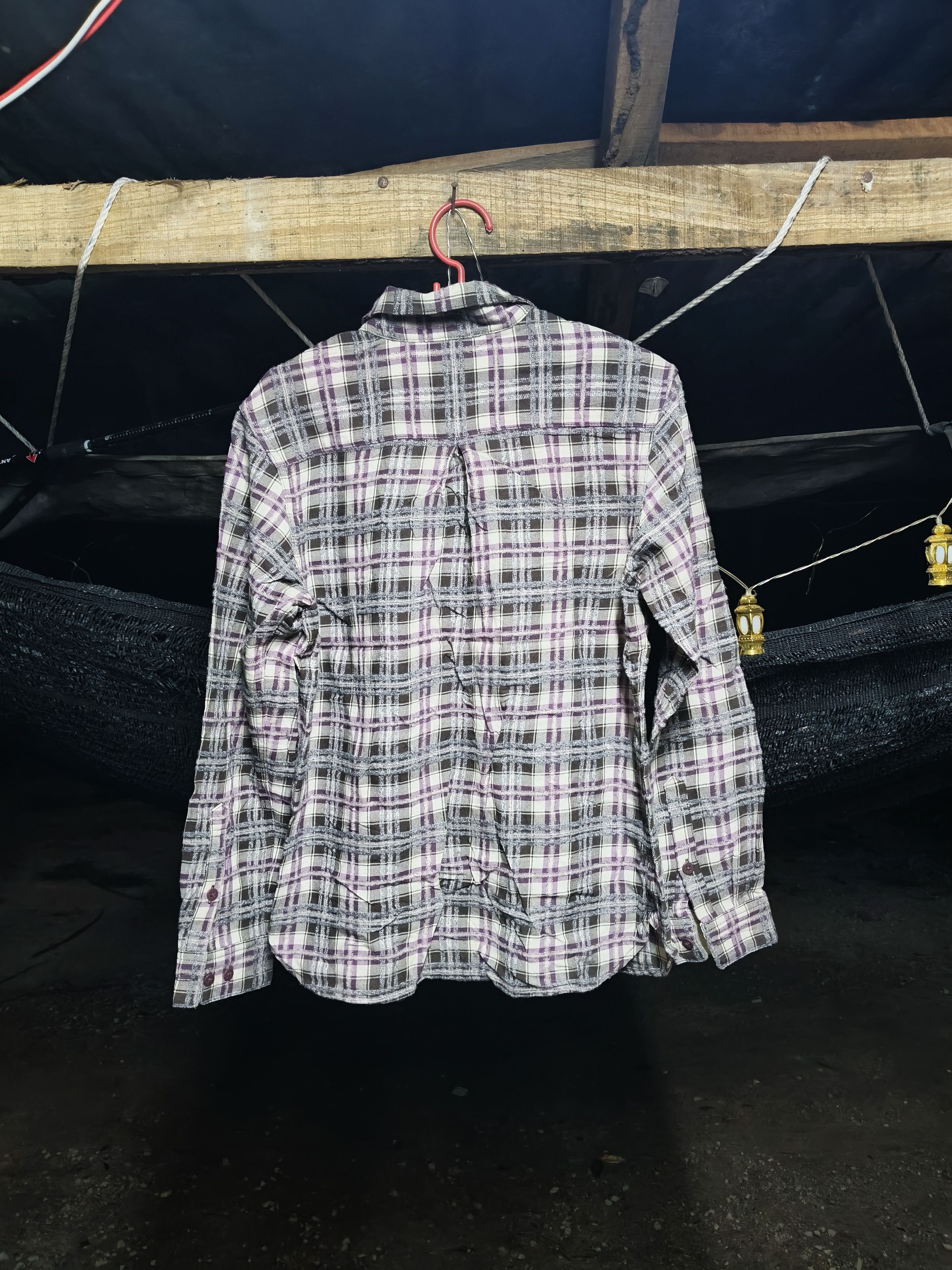 Japanese Brand LATĒRRA Flannel wool Button up Size S / US 4 / IT 40 - 2 Thumbnail