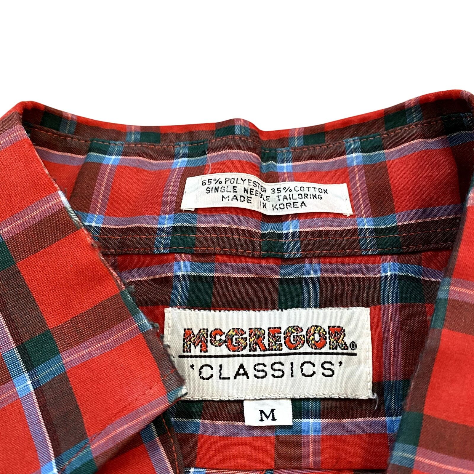 McGregor × Vintage Vintage McGregor Plaid Short Sleeve Button Down Shirt Size US M / EU 48-50 / 2 - 3 Thumbnail