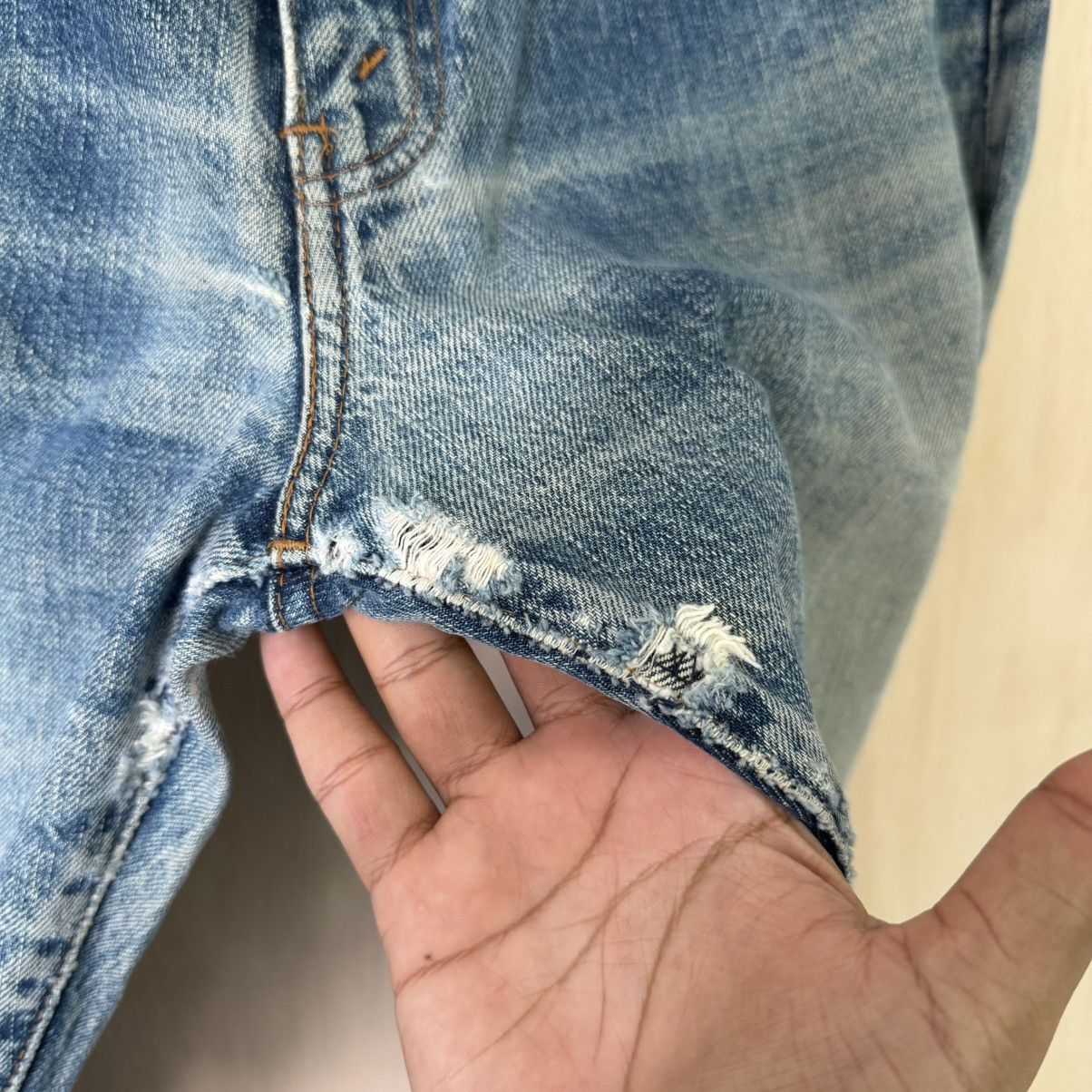 Levi's Vintage Levis Selvedge Big E jeans 502XX Japan Size US 33 - 14 Thumbnail