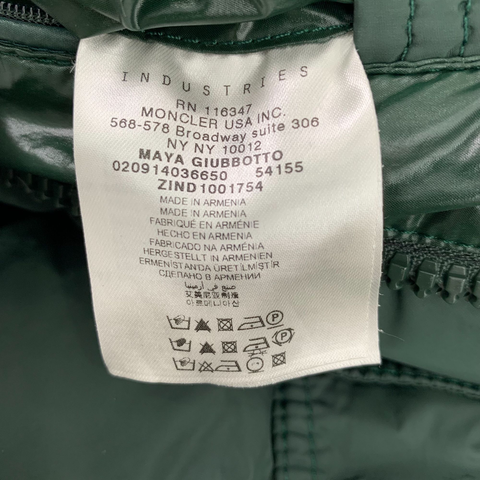 Moncler Moncler Maya Series Green Hooded Quilted Down Jacket Size S Size S / US 4 / IT 40 - 3 Thumbnail
