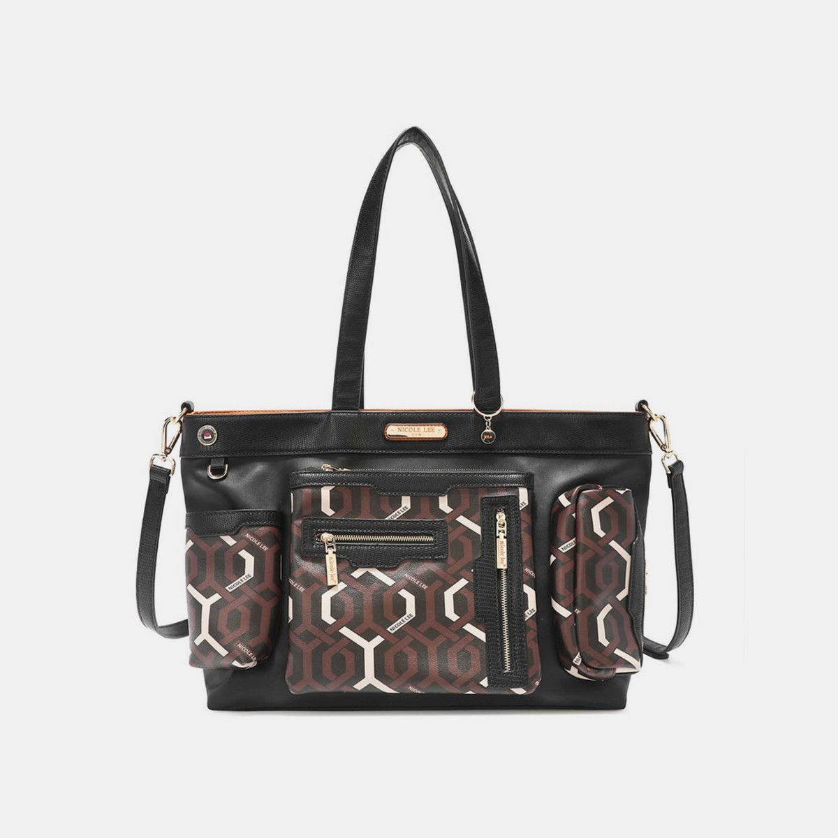 Other Nicole Lee USA Geometric Pattern Large Handbag Size ONE SIZE - 8 Thumbnail