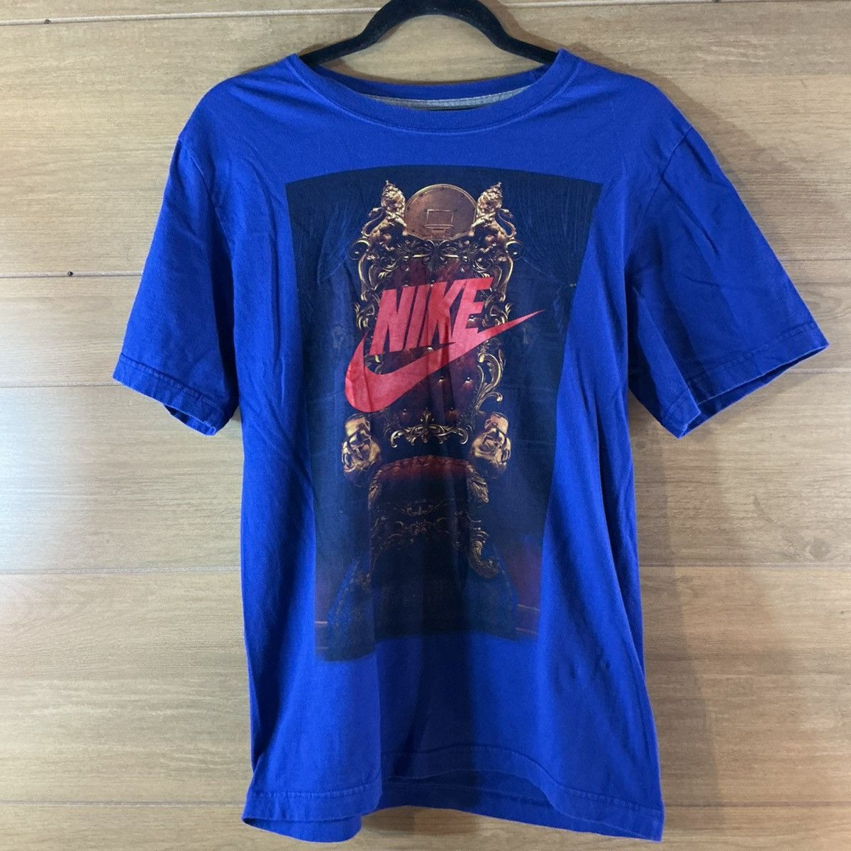 Nike Nike LeBron Men’s Sm Blue Short-Sleeve Graphic Tee Red Logo Size US S / EU 44-46 / 1 - 1 Thumbnail