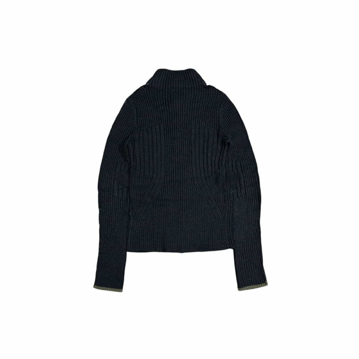 If Six Was Nine × Le Grande Bleu (L.G.B.) × Marithe + Francois Girbaud 🔥Y2K Archived Marithe Francois Girbaud Cable Knit Zip Jacket Size US M / EU 48-50 / 2 - 8 Thumbnail
