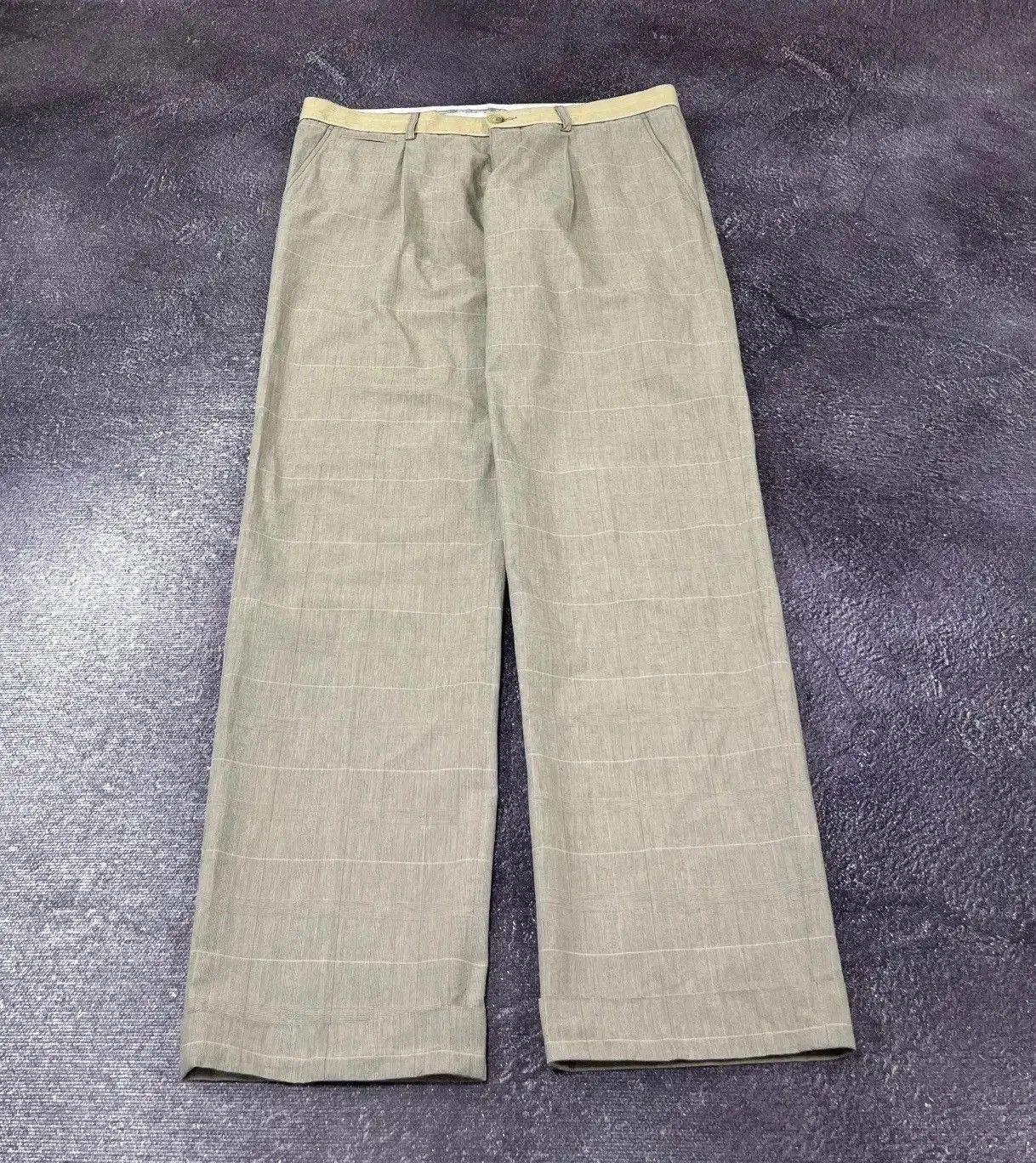 Dolce & Gabbana × Vintage Vintage Dolce & Gabbana Women's Rare Checkered Baggy Pants Size 34" / US 12 / IT 48 - 2 Thumbnail