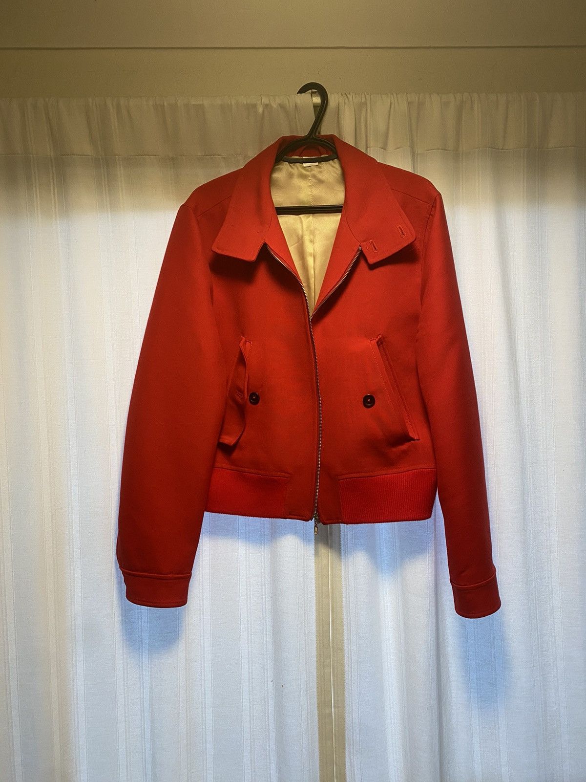 Acne Studios Red Wool Bomber Coat