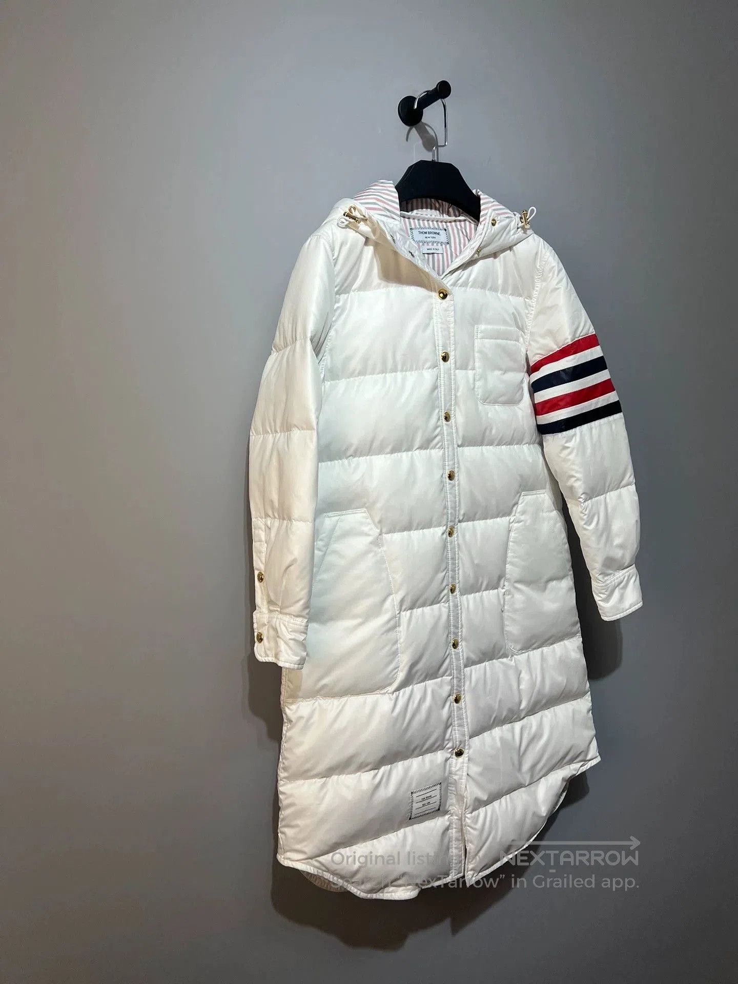 Thom Browne Thom Browne White Long Down Coat. Size US XL / EU 56 / 4 - 4 Thumbnail