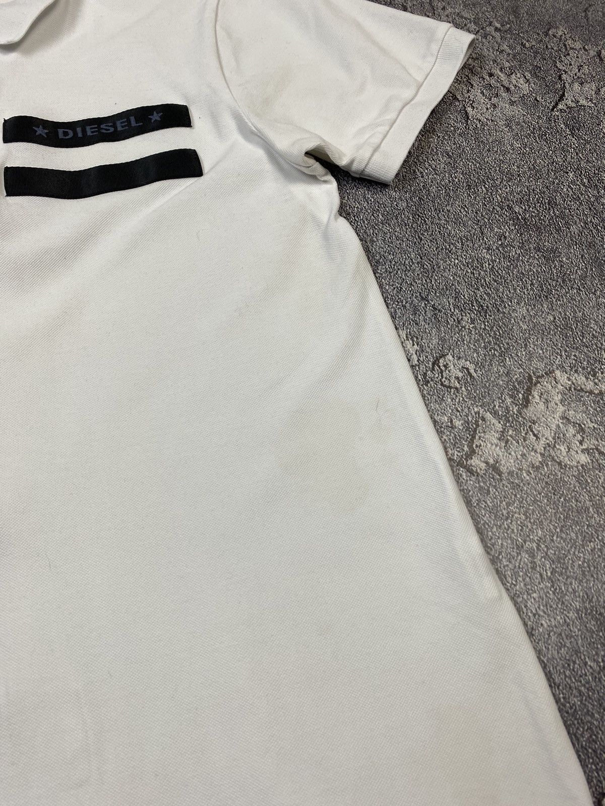 Diesel Diesel Avant Garde Zip White Polo Y2K Streetwear Size US M / EU 48-50 / 2 - 3 Thumbnail