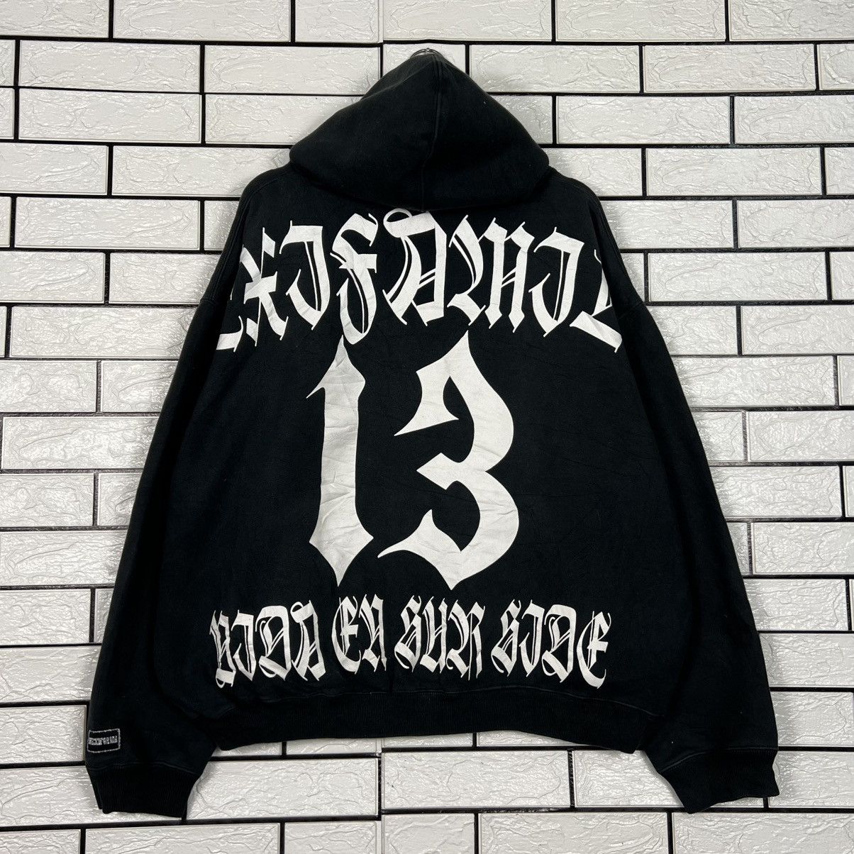 Vintage MEXIFORNIA Big Logo Pullover Hoodie Sweatshirt #4285-C195 Size US XL / EU 56 / 4 - 2 Thumbnail