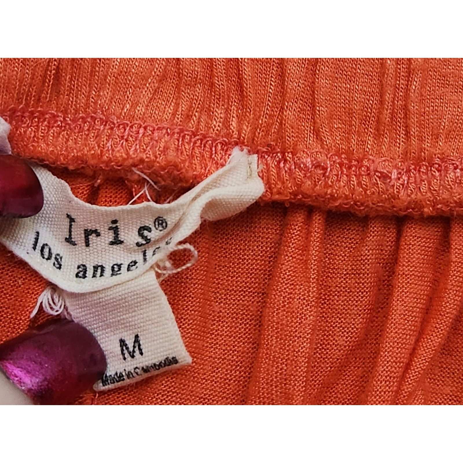 Other Iris Los Angeles Orange Hi Low Hem Pull On Mini Skirt Medium Size 26" / US 2 / IT 38 - 3 Thumbnail