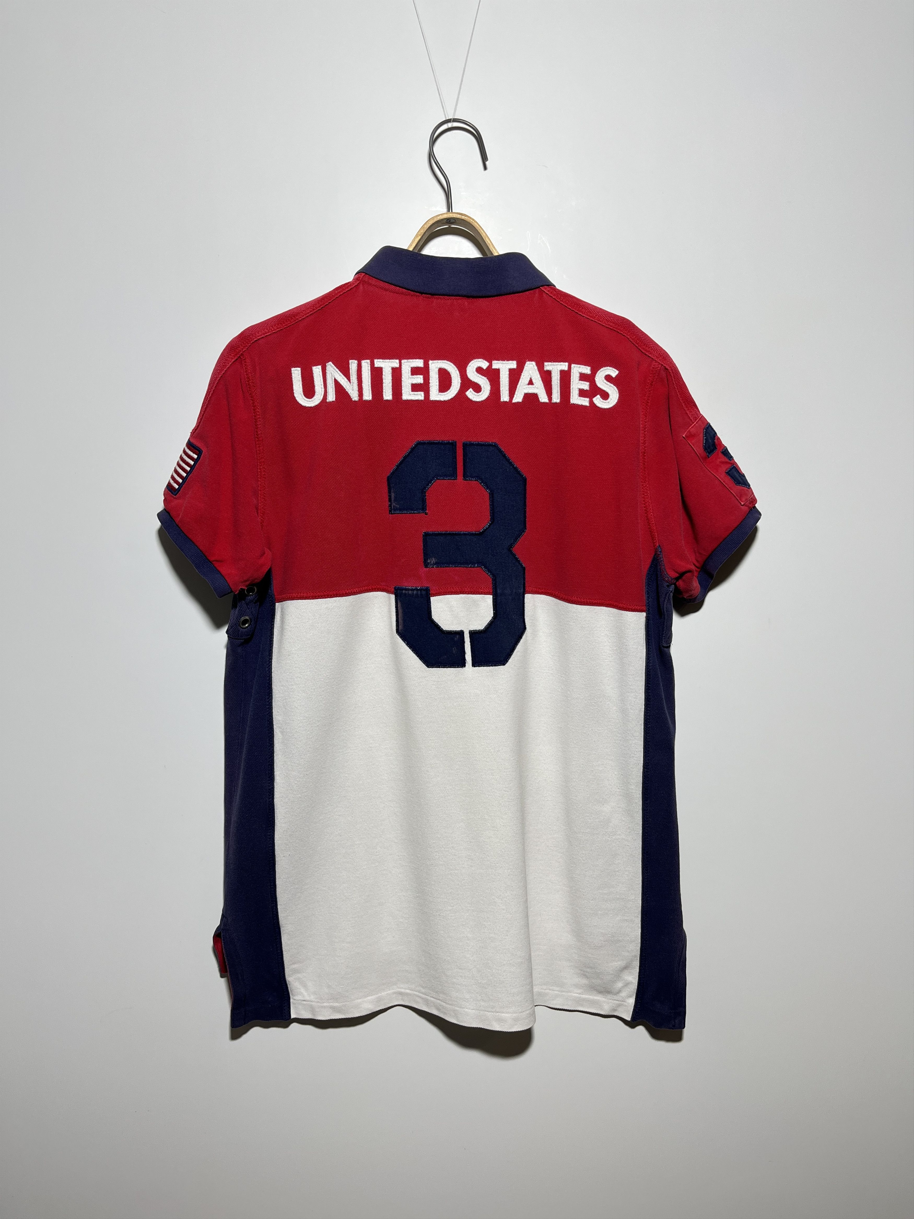 Polo Ralph Lauren Distressed Polo Ralph Lauren #3 United States Team Shirt Size US L / EU 52-54 / 3 - 1 Thumbnail