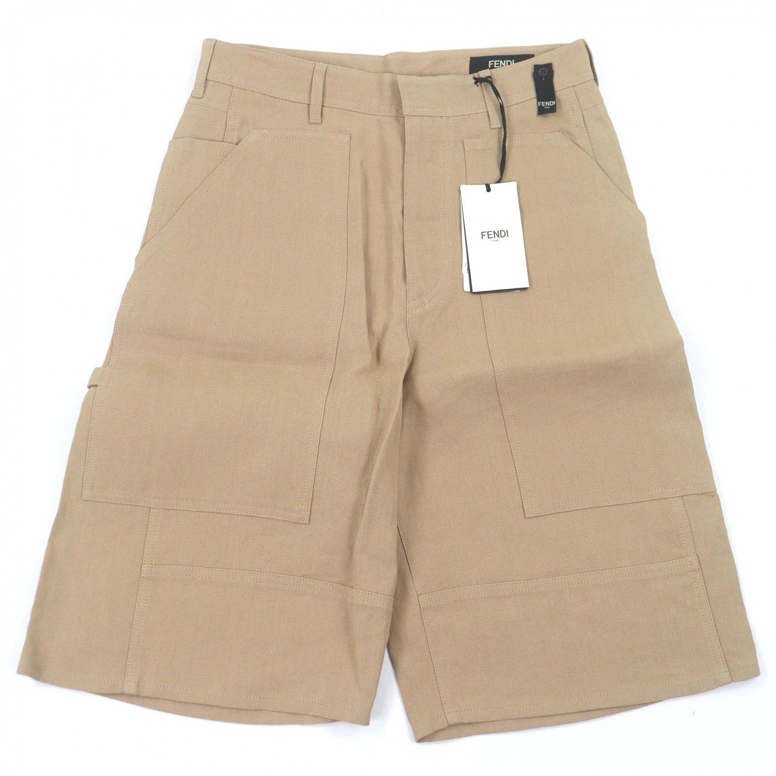 Fendi Fendi Painter Bermuda Canvas Shorts Textile Shorts DUTY FREE for USA