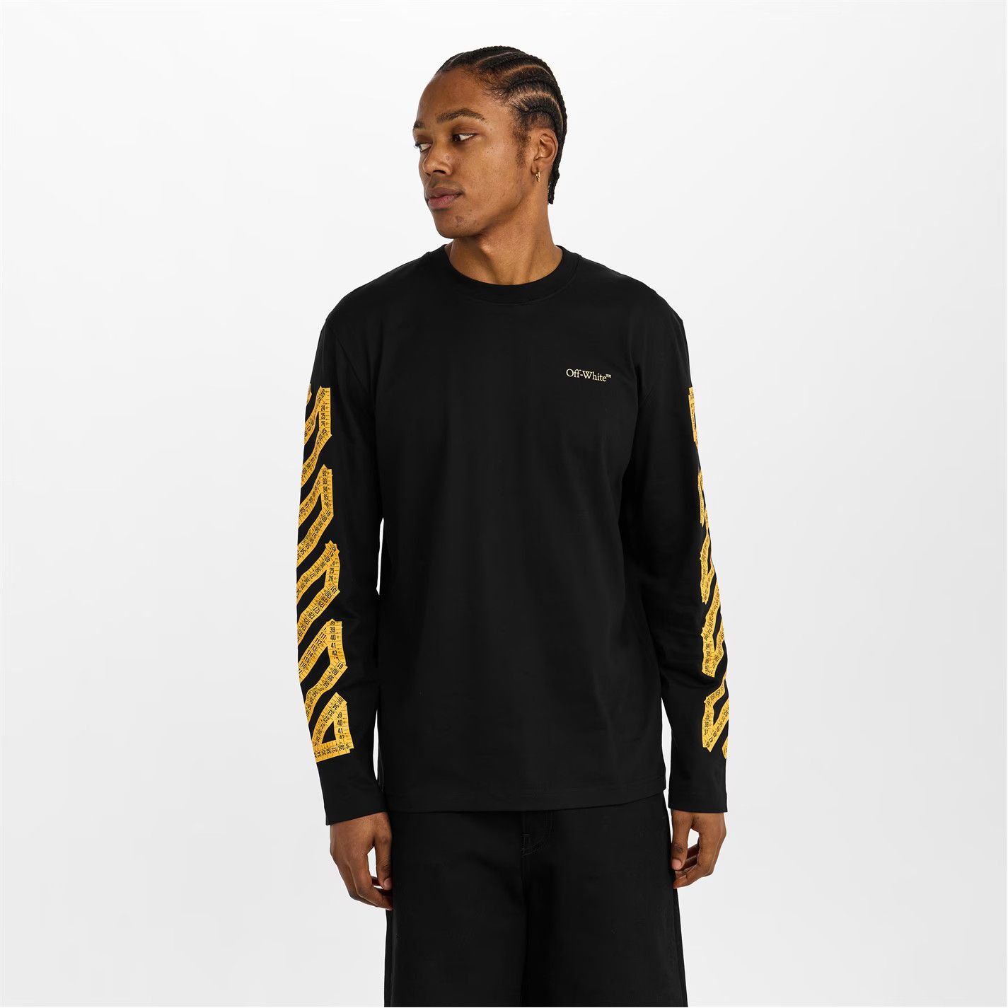 Off-White o1g2r1mq0226 Arrow Skate Long Sleeve T-Shirt In Black Size US XL / EU 56 / 4 - 3 Thumbnail