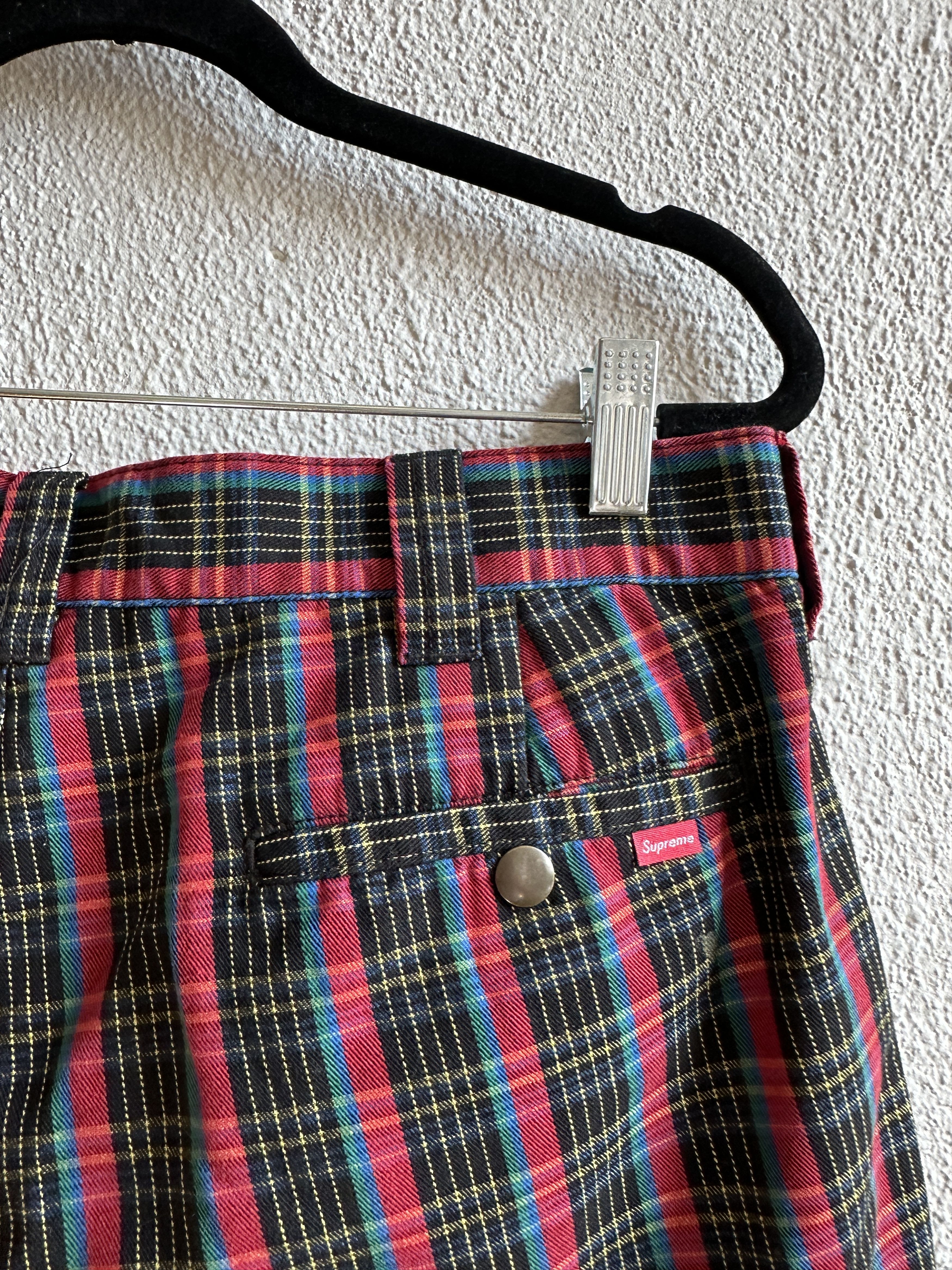 Supreme Supreme Check Work Pants Size US 35 - 4 Thumbnail