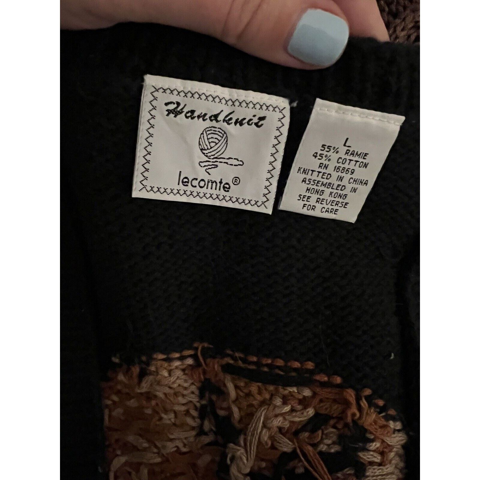 Vintage Le Comte Zoo Safari Vet Elephant Lion Giraffe Sweater Vest L Size L / US 10 / IT 46 - 3 Thumbnail