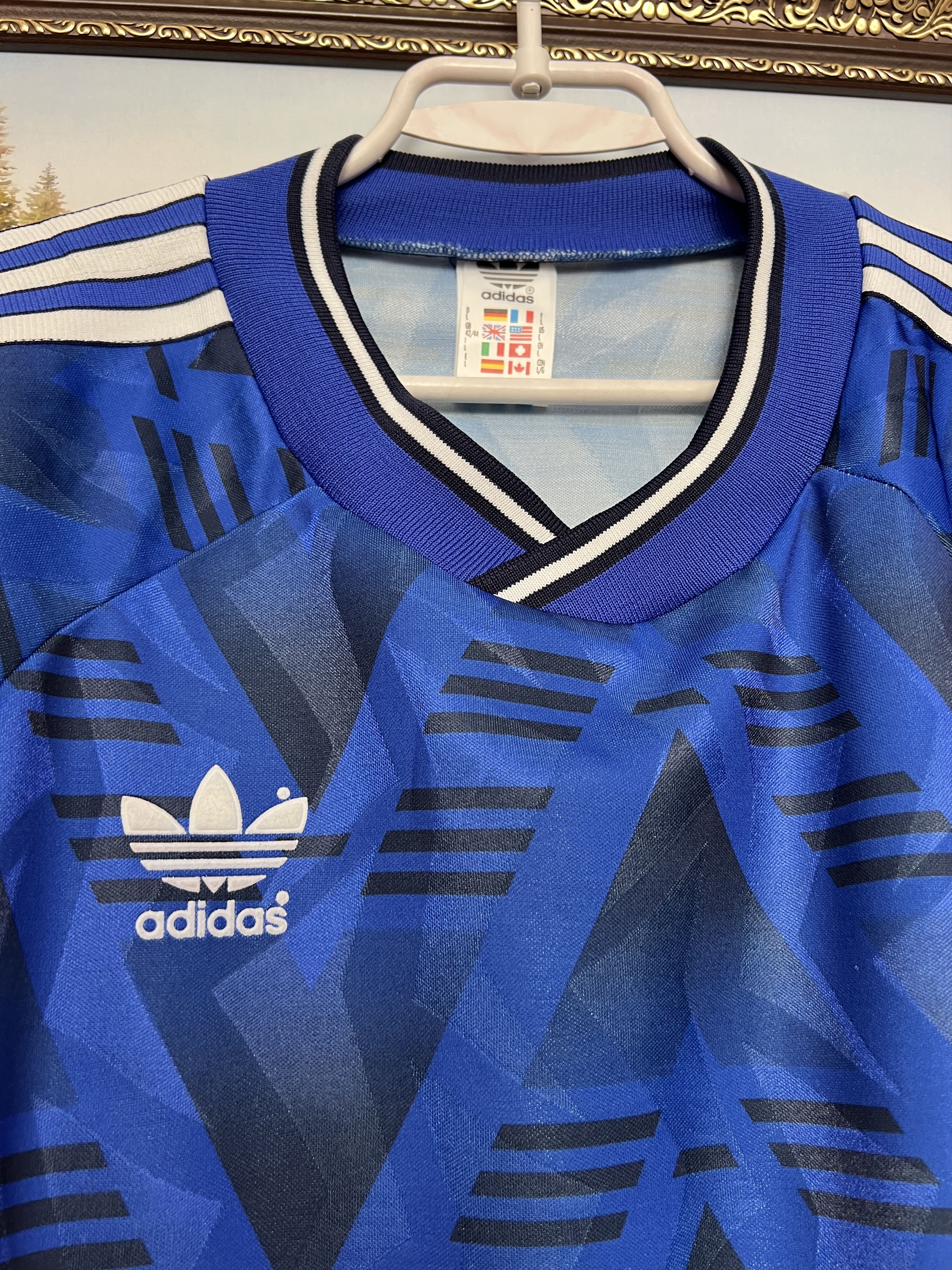 Adidas Football Template Shirt Soccer Long Sleeve Jersey Trikot Size US L / EU 52-54 / 3 - 3 Thumbnail