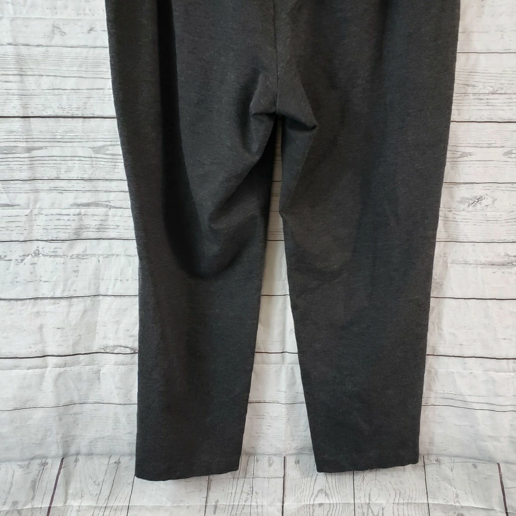 J. Jill J Jill Womens Ponte Slim Leg Pants Large Gray High Rise Pull On Ankle Pants Size 36" / US 14 / IT 50 - 5 Thumbnail