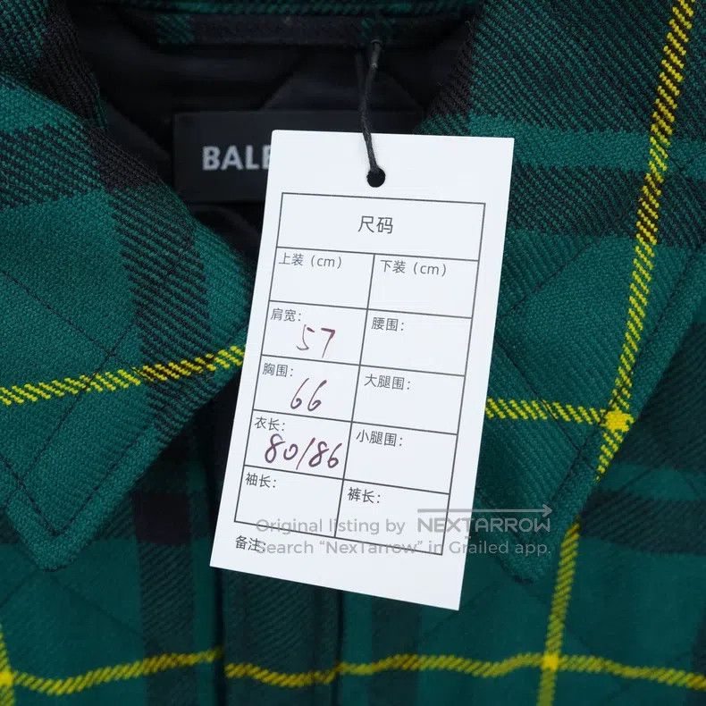 Balenciaga Balenciaga Checkered cotton-padded shirt jacket Size US S / EU 44-46 / 1 - 3 Thumbnail