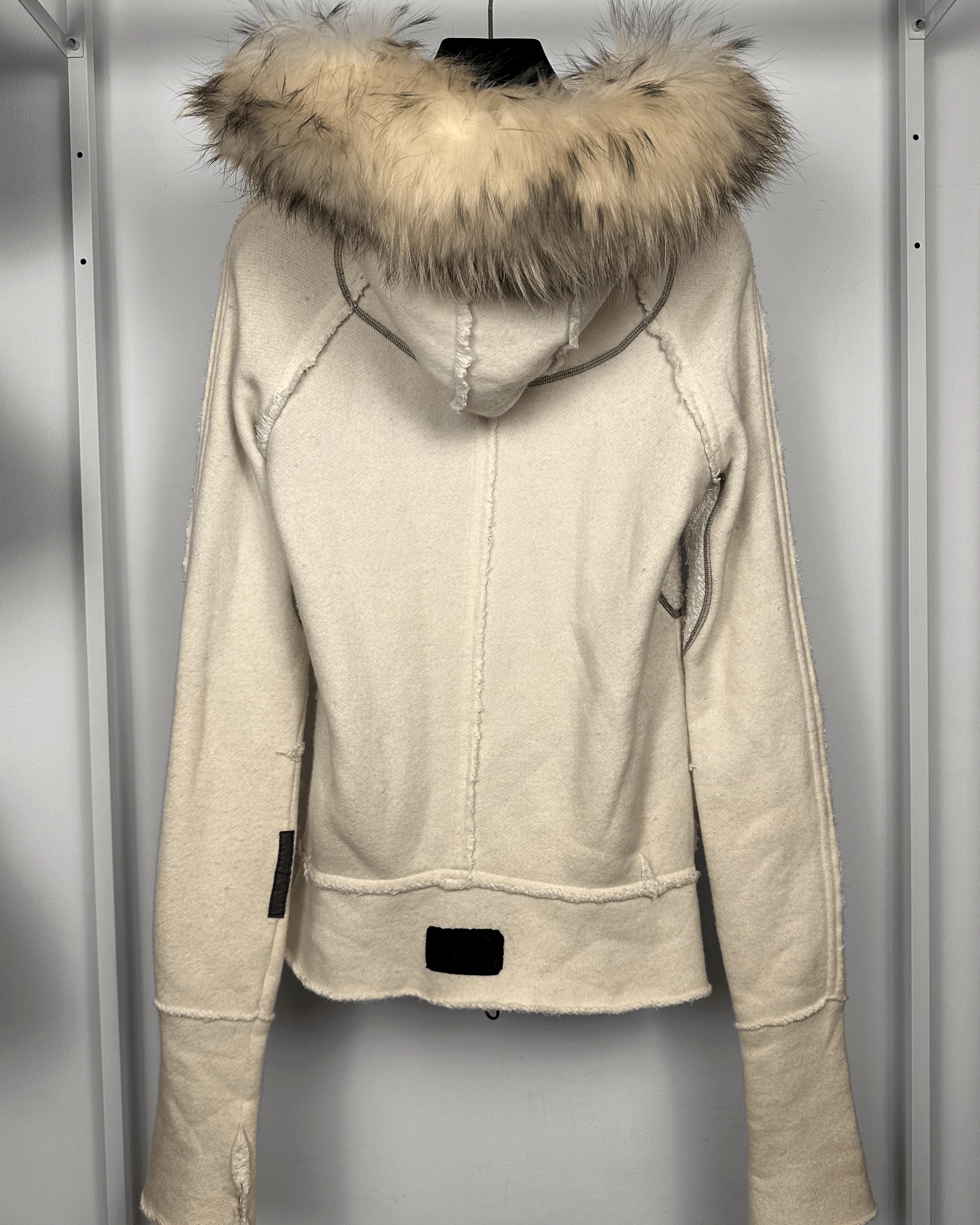 Le Grande Bleu (L.G.B.) L.G.B Le Grand Bleu Fur Parka Cream Zip Hoodie Size US M / EU 48-50 / 2 - 7 Thumbnail