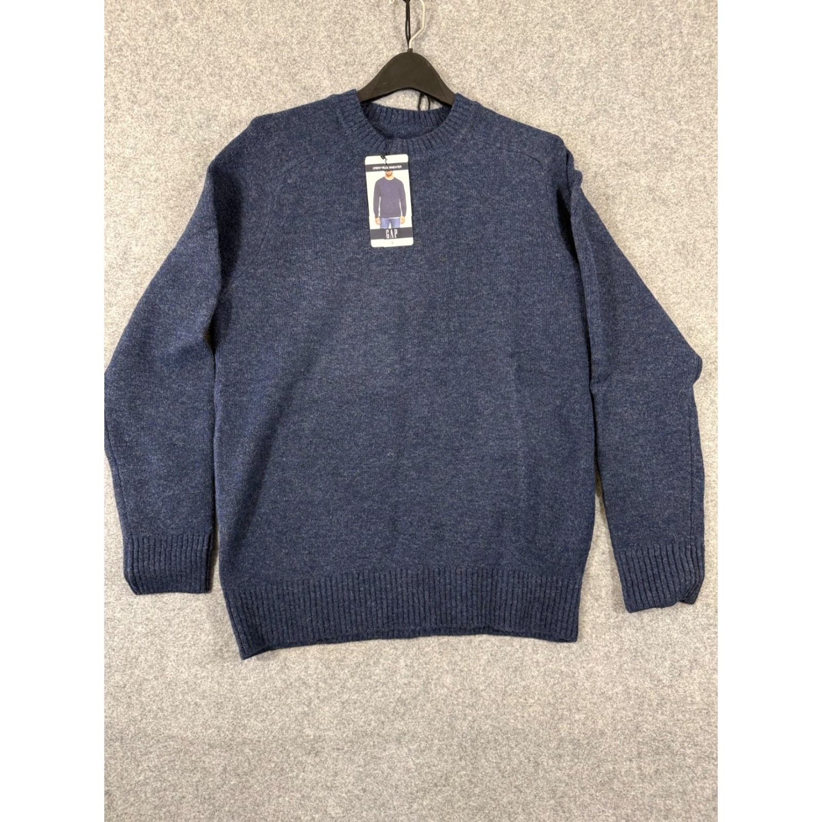 Gap Gap Pullover Sweater Mens S Navy Stretch Wool Blend Crew Neck Long Sleeve NWT Size US S / EU 44-46 / 1 - 3 Thumbnail