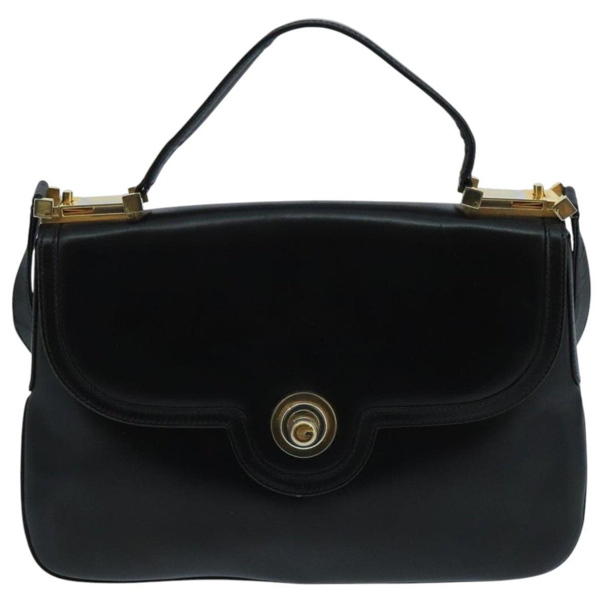 Gucci GUCCI Shoulder Bag Leather Black Gold Size ONE SIZE - 2 Thumbnail
